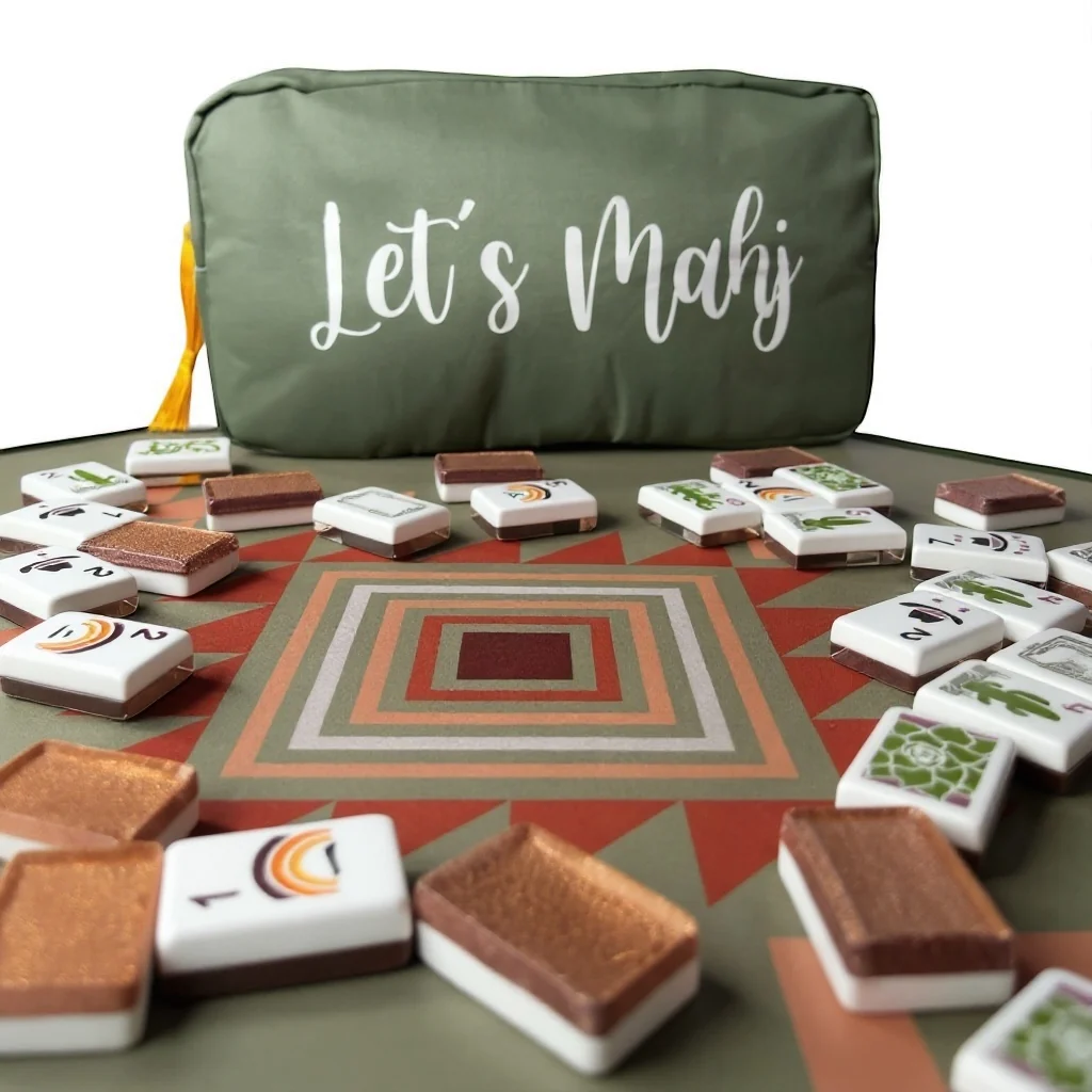 “Let’s Mahj” Mahjong Tile Bag