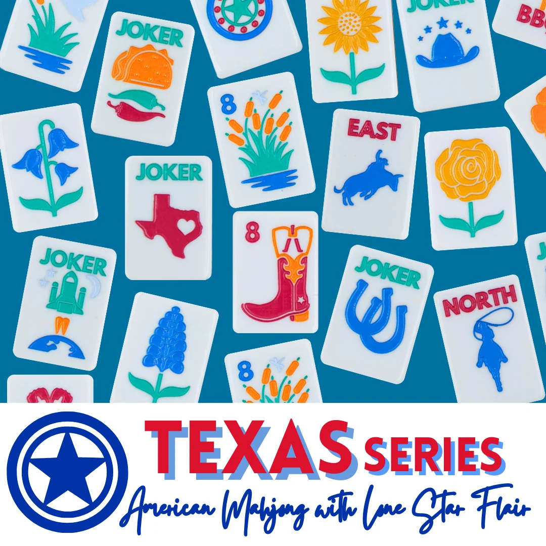 THE TEXAS SERIES | Mahjong with Lone Star Flair | Mesquite White Tile