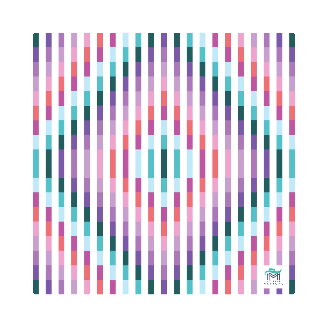 MAHJONG MAT | Laugh Lines | 33" x 33"
