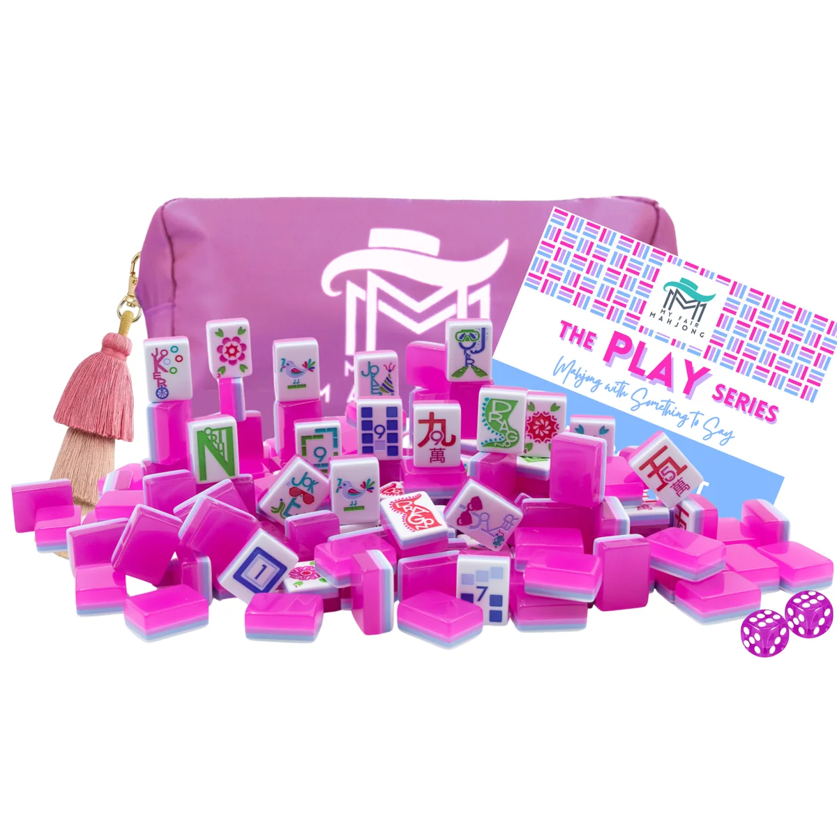 THE PLAY SERIES  |  PETITE  |  Mahjong with Something to Say  |  Cotton Candy Pink