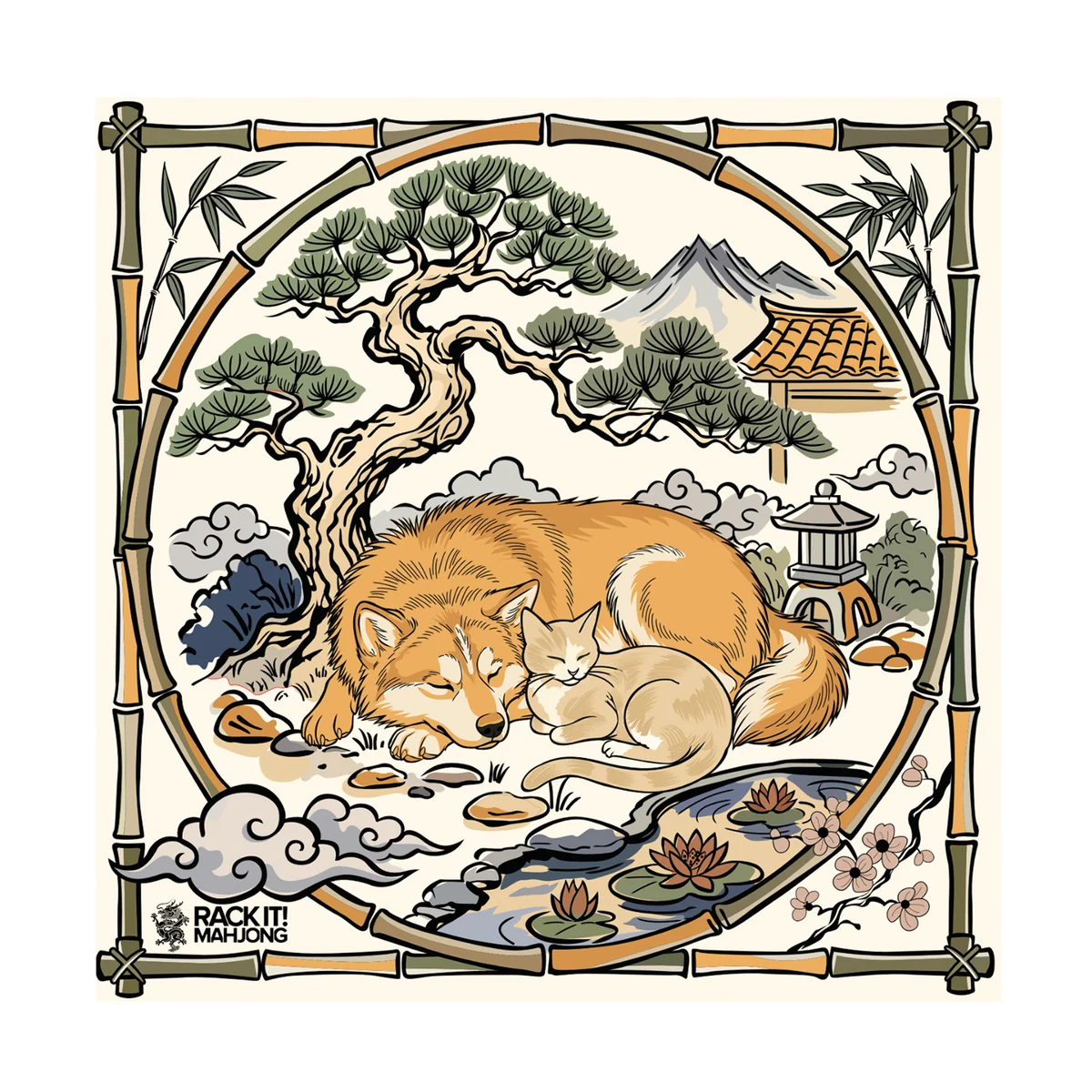 Kyoto Friends Mahjong Mat