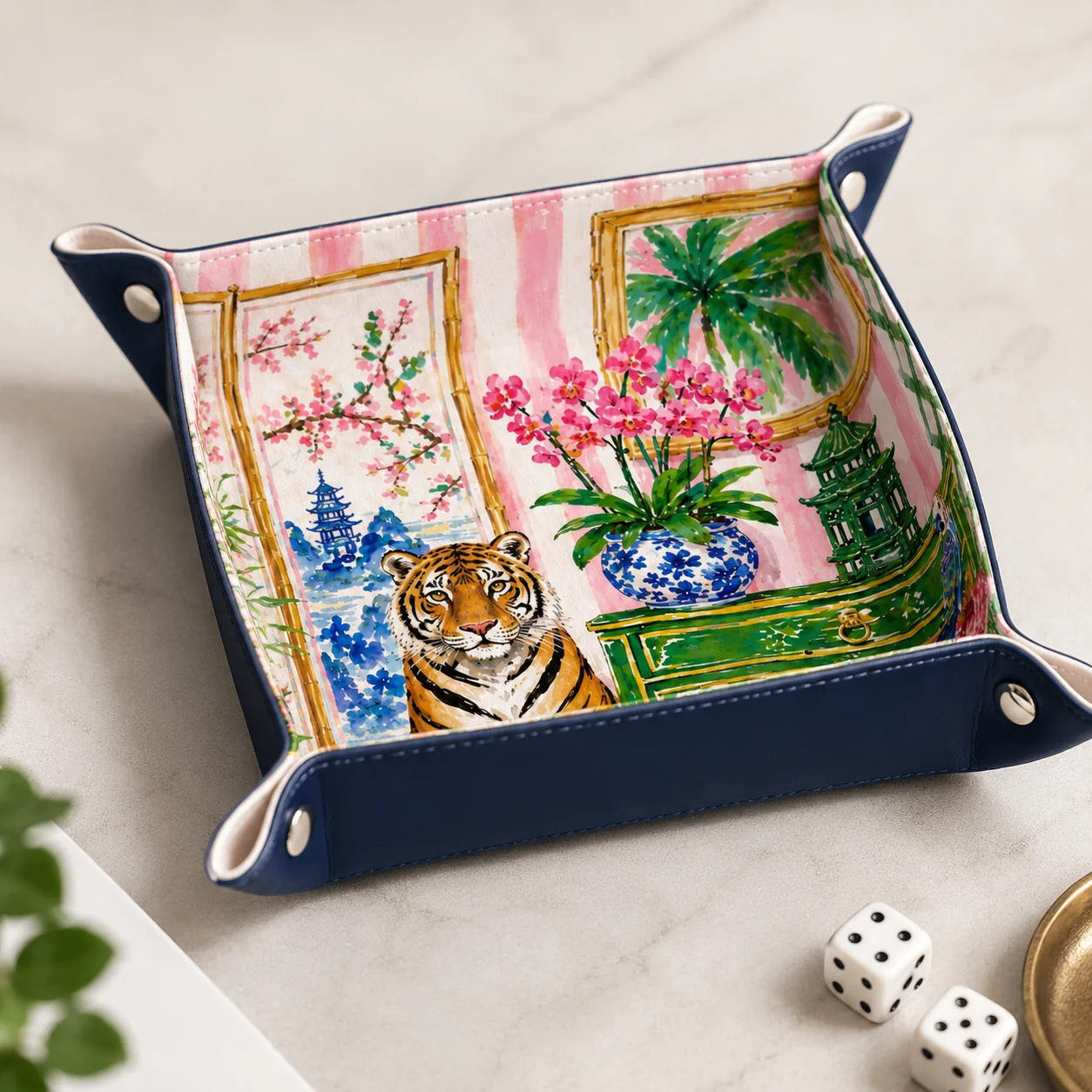 The Royal Tiger Dice Tray