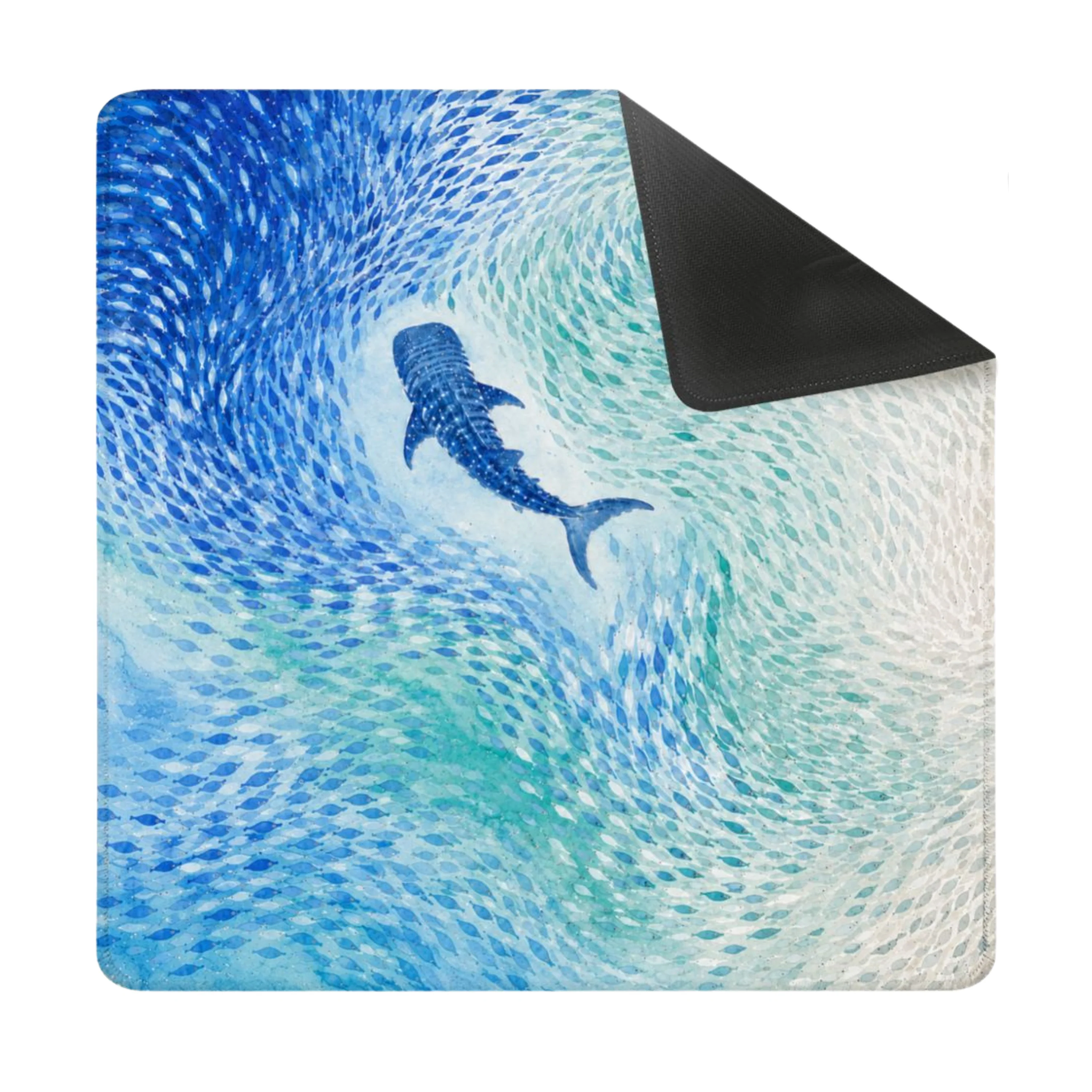 Mahjong Mat 31.5"x31.5" (Ship Rolled up) - Whale Shark Coastal Square Mahjong Mat