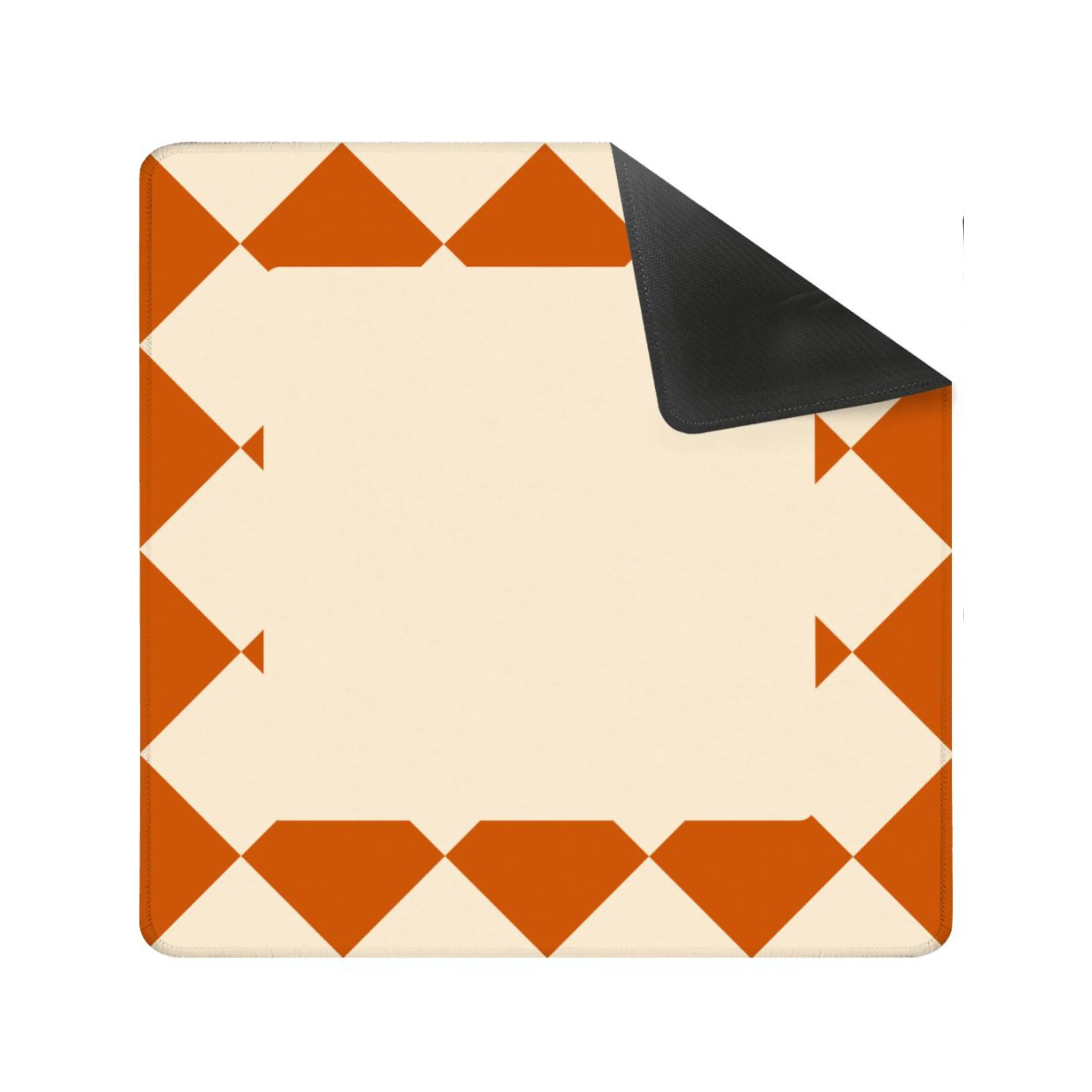 Minimalist Terracotta Diamond Mahjong Mat  31.5"x31.5" (Ship Rolled up)