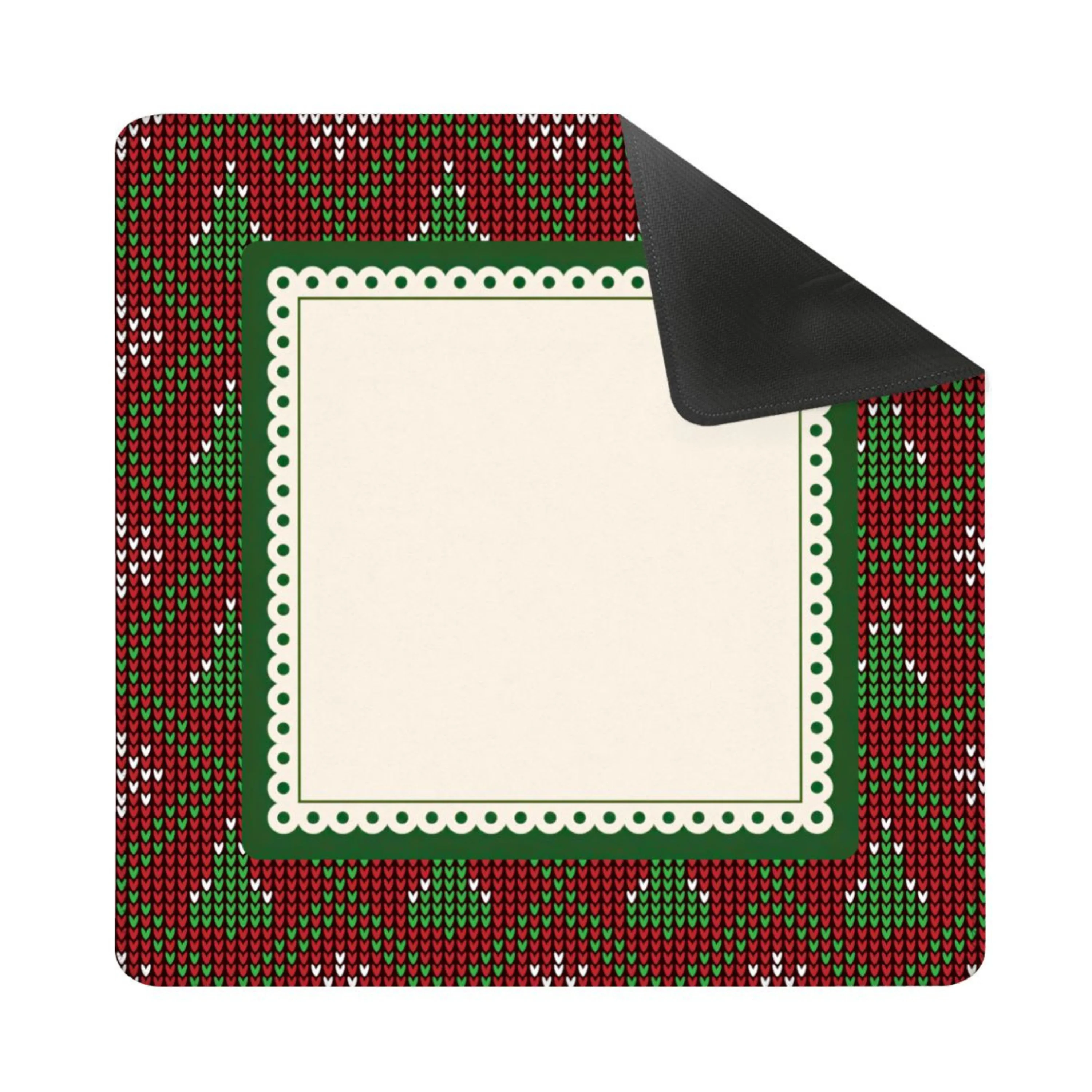 Christmas Knit Mahjong Mat (Ship Rolled up)