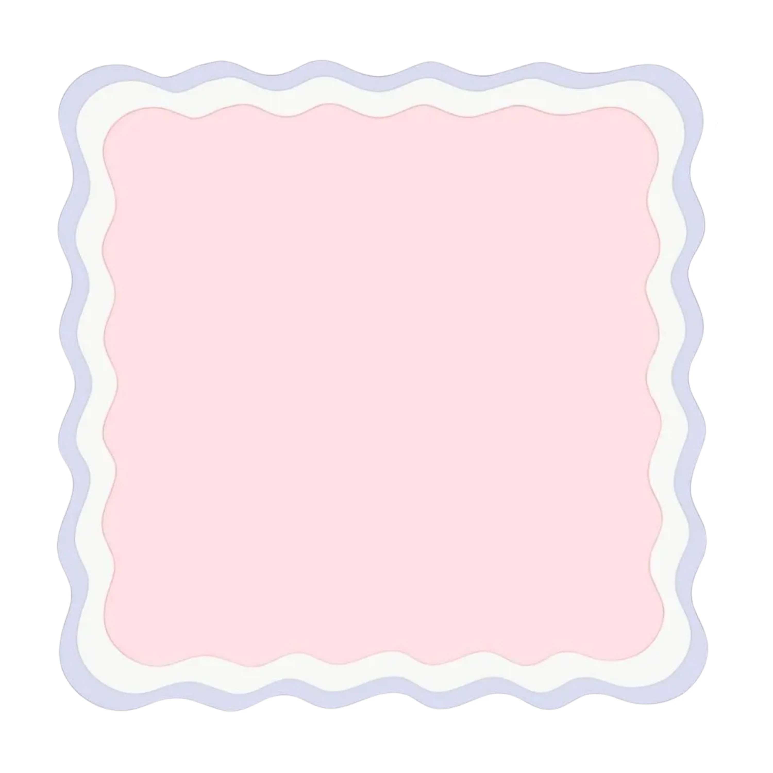 Scalloped Mahjong Mat 31.5"x31.5" (Ship Rolled up) - Pink and Purple