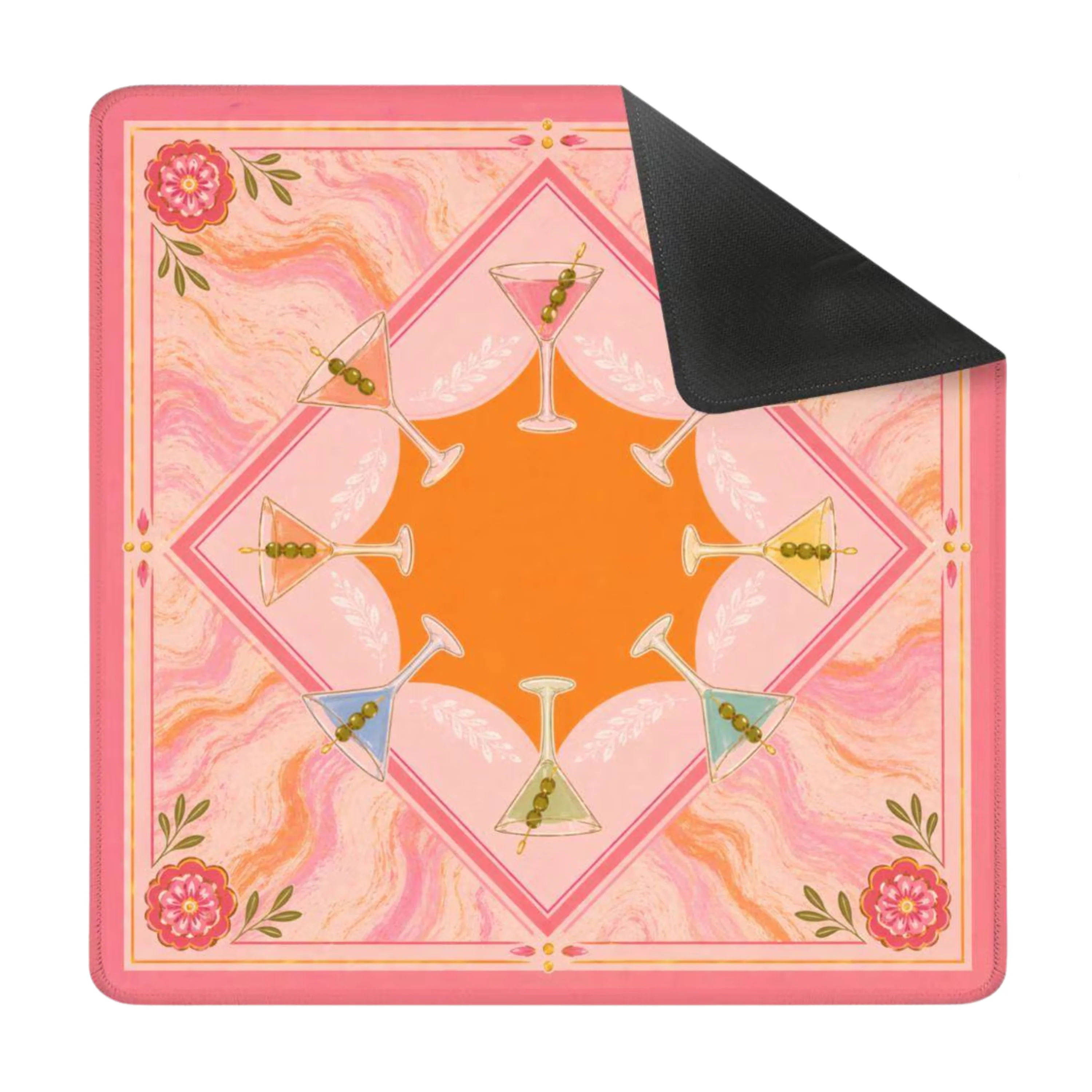 Martini Mahjong Mat (Shipped Rolled Up)