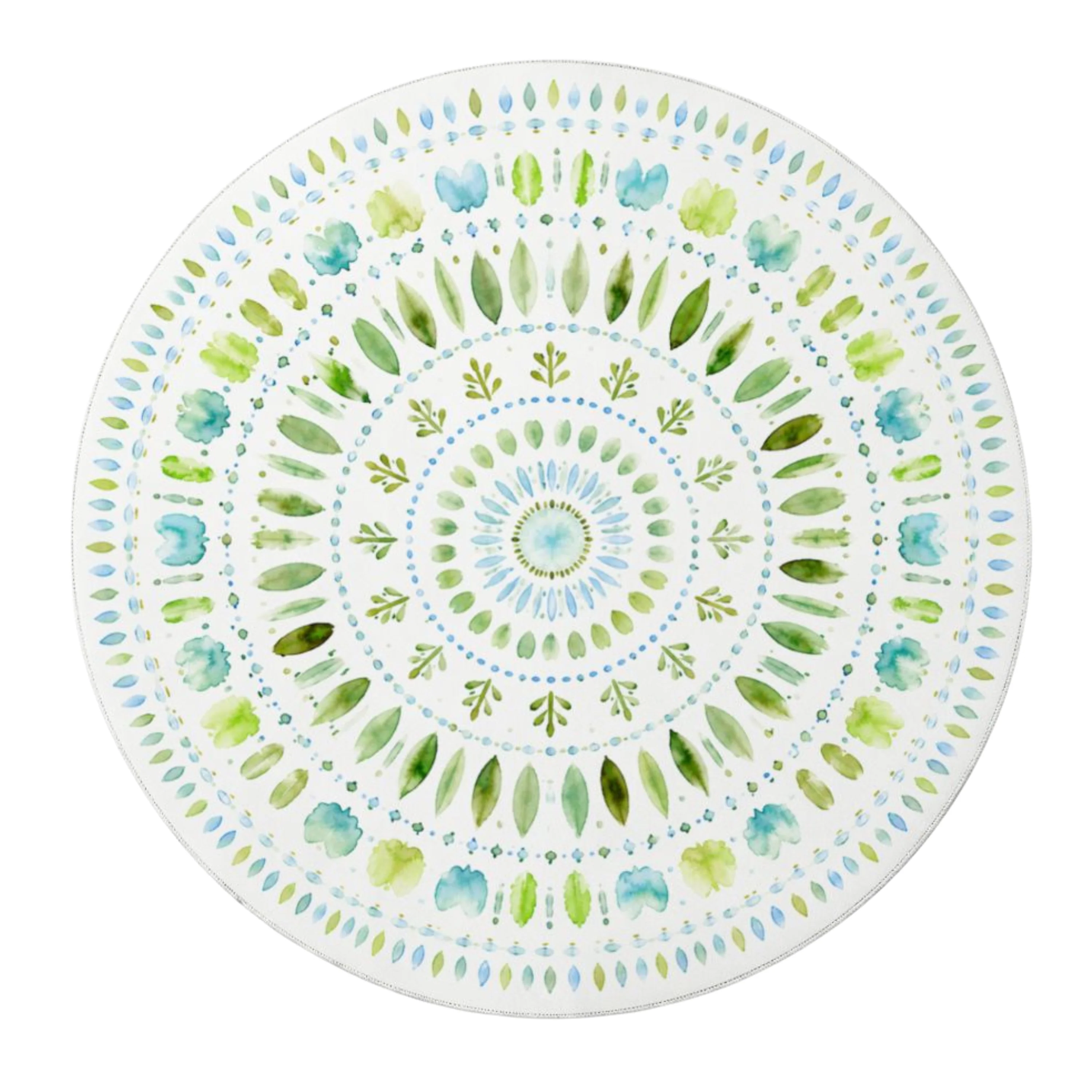 Round Mahjong Mat - Botanical Garden Round Mahjong Mat