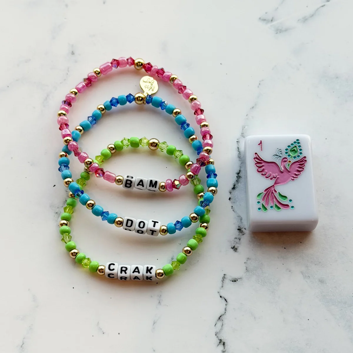 Scandinavian Mahjong Bracelet Set