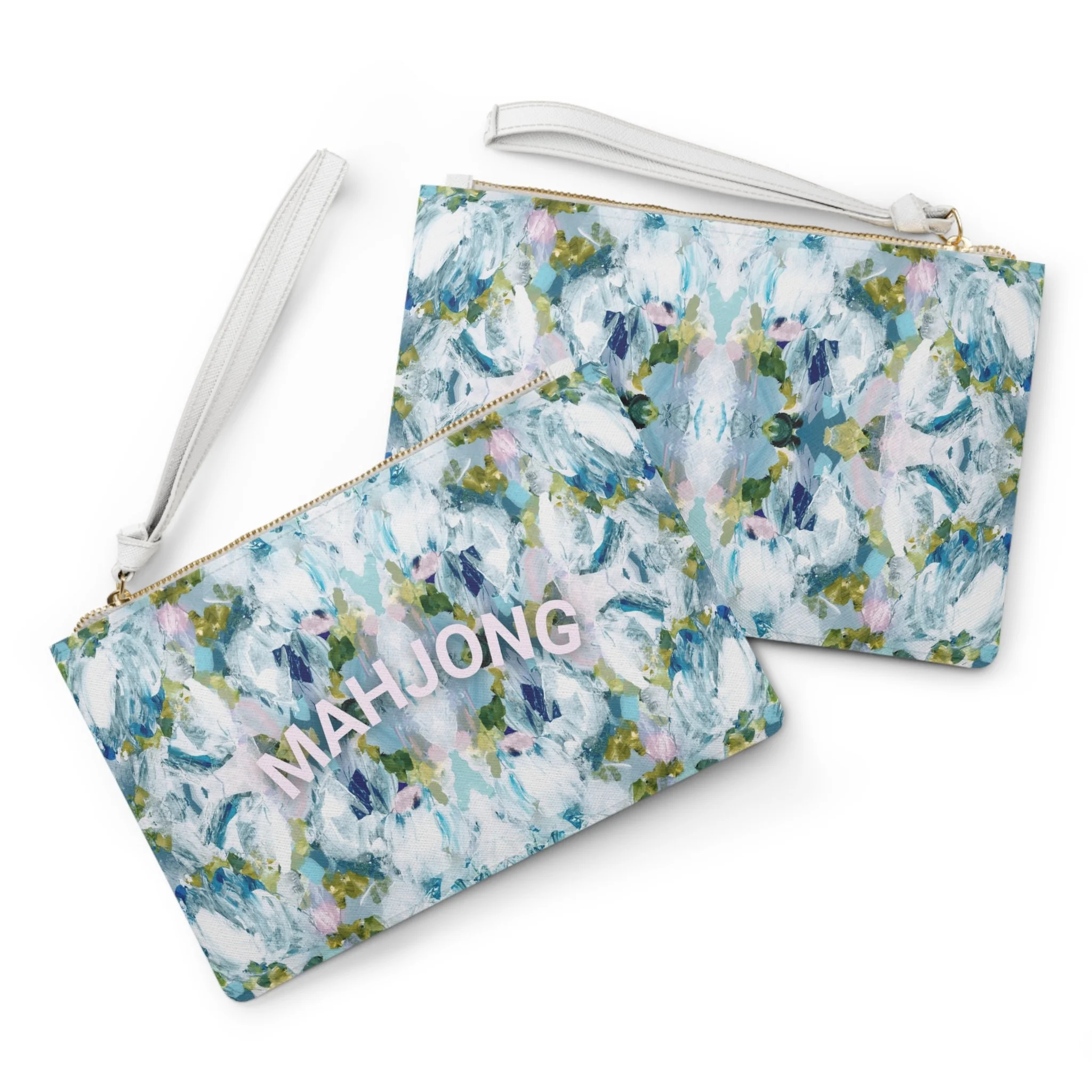 Pink Winds Mahjong Card Clutch
