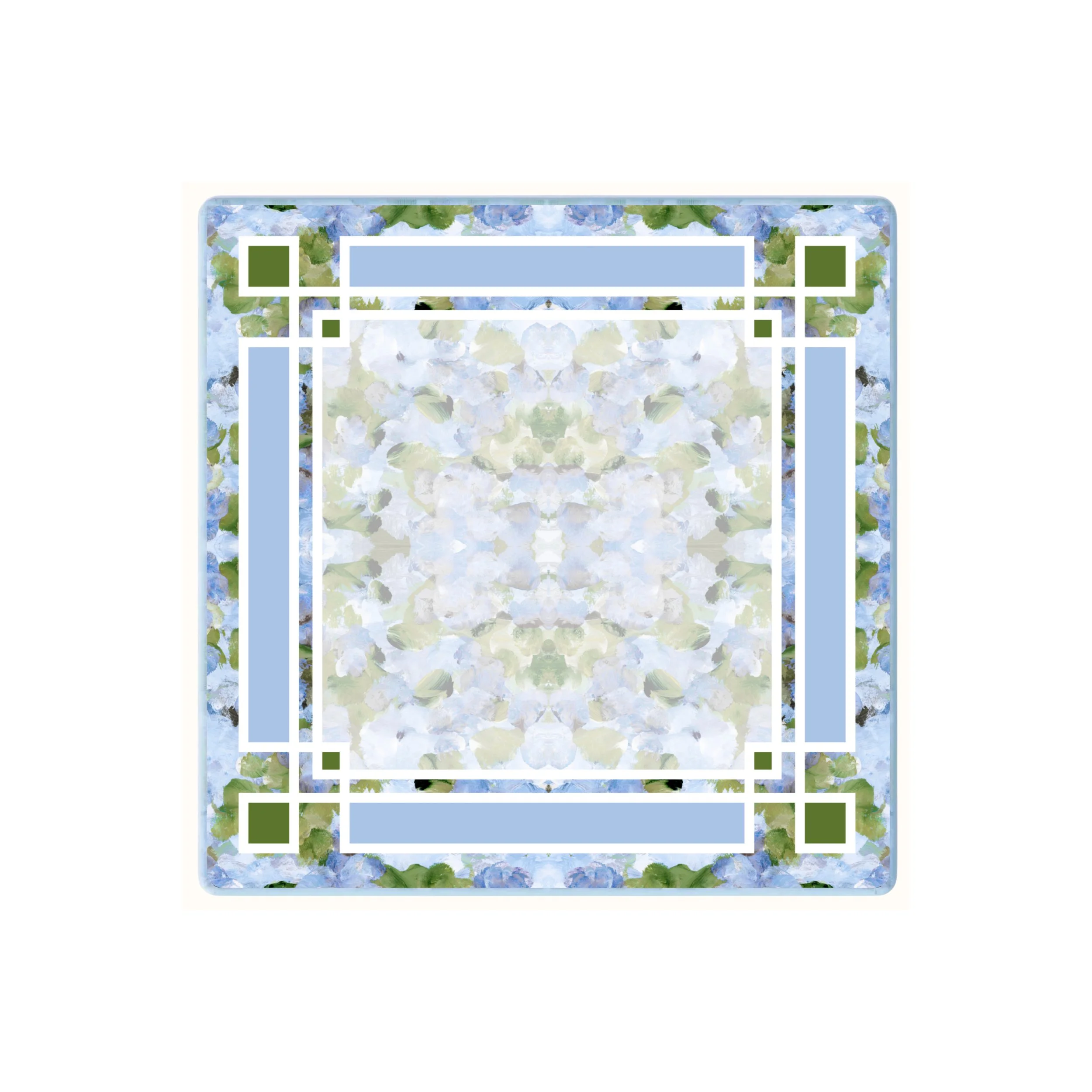 TRAVEL Hydrangea Bliss Mahjong Mat