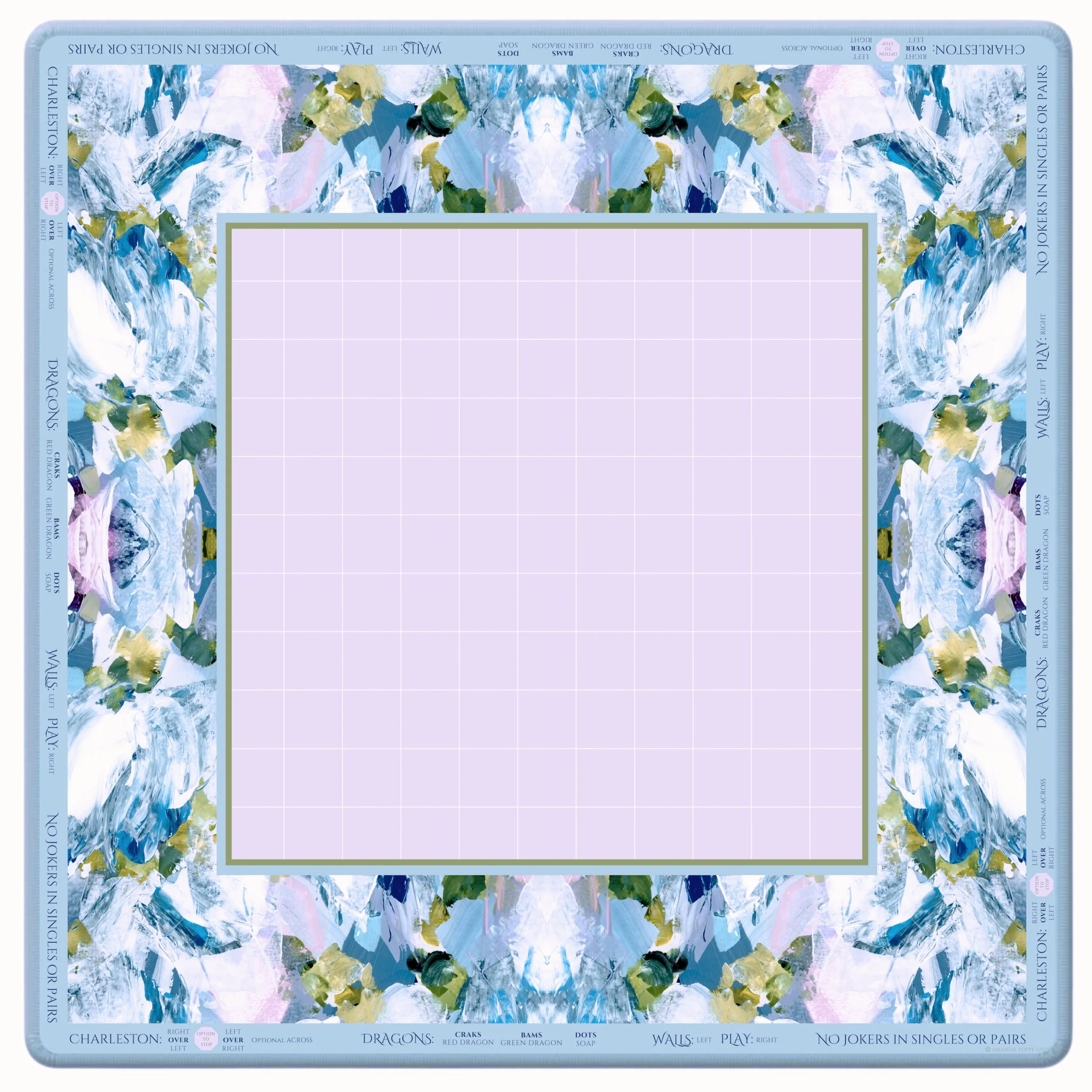 Pink Winds Mahjong Mat