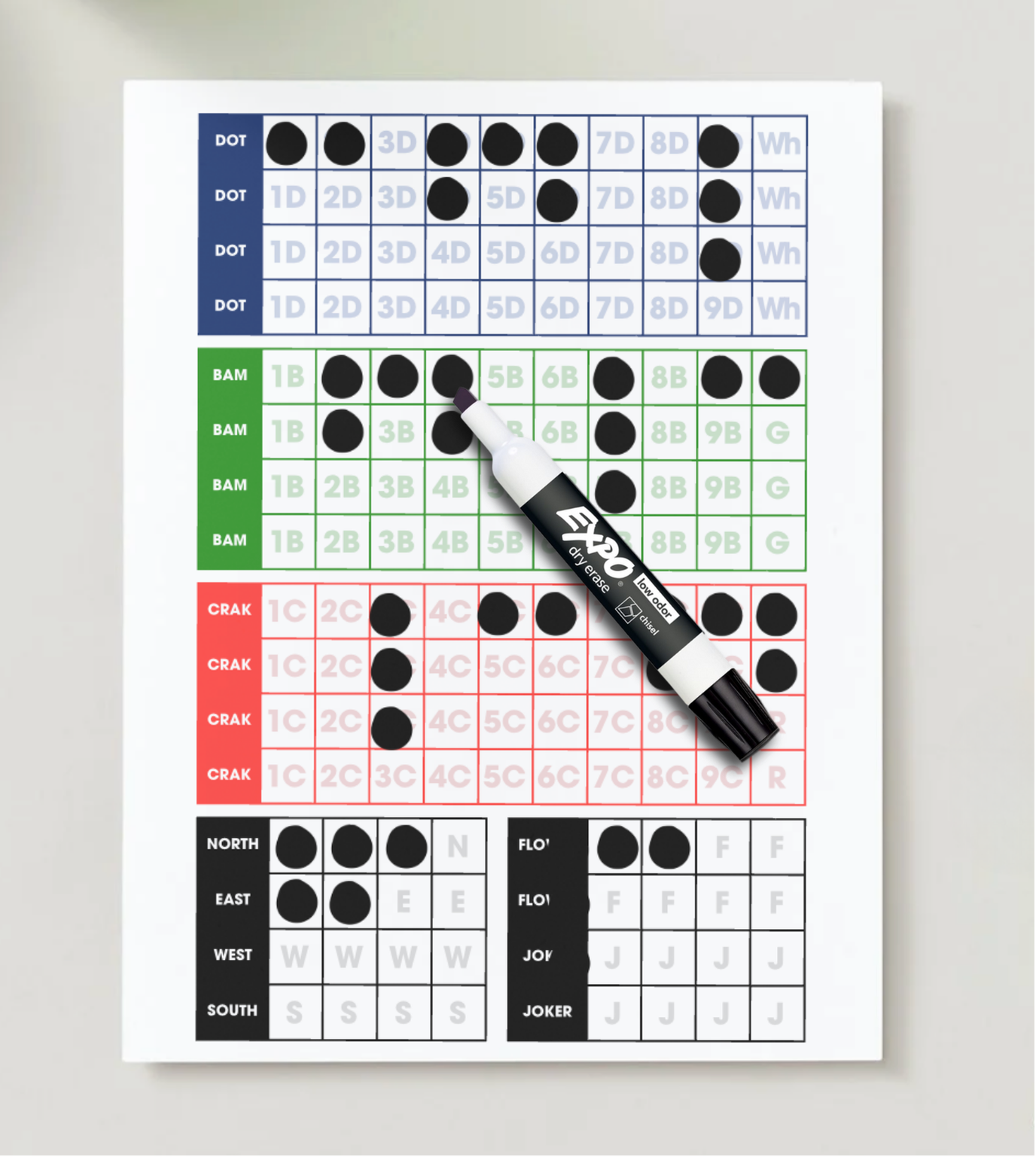 Printable Discard Tracker
