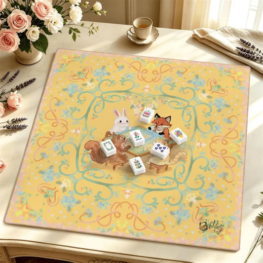 Mahjong Mat SleekSurface (Made in USA) Pretty,PrettyPlayers- Choose uour colorway