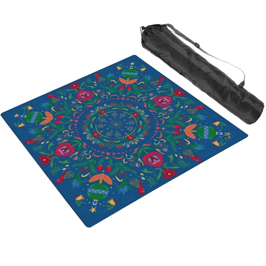 Traditional Holiday Memories Thickened Mahjong Mat SleekSurface