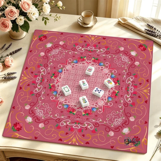 Mahjong Mat SleekSurface (Made in USA) Sweet Valentine