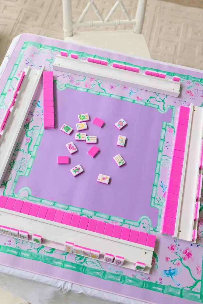 Pastel Chinoiserie Mahjong Mat