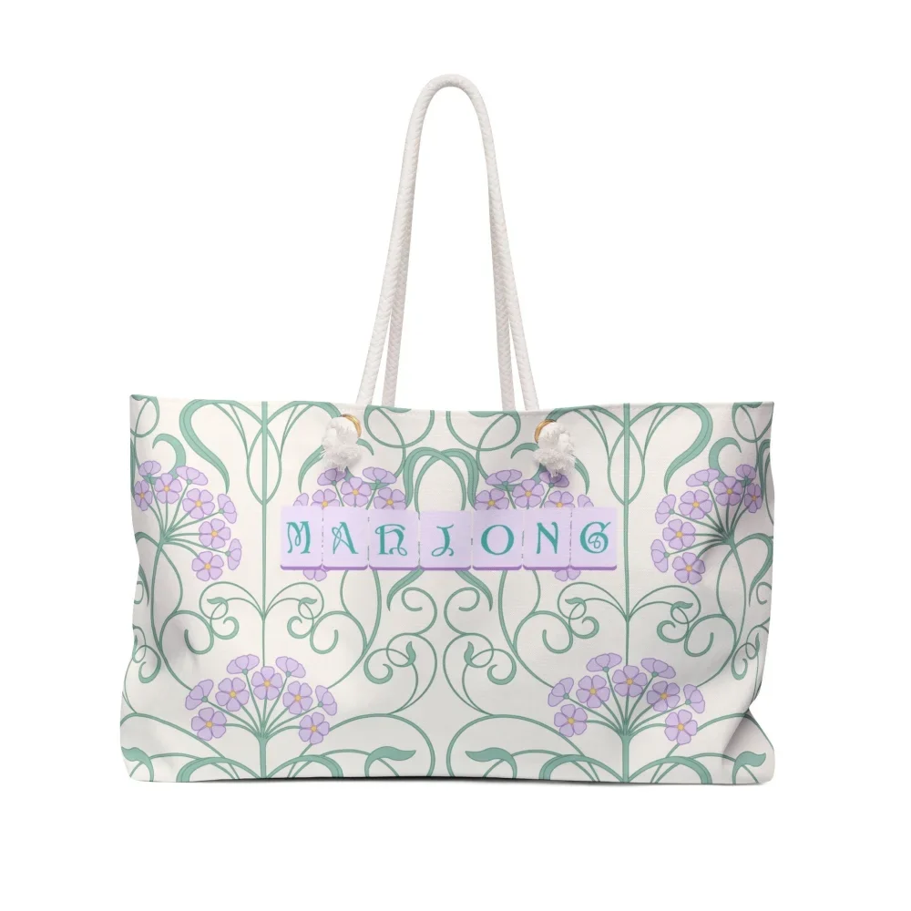 Parisian Floral Mahjong Tote
