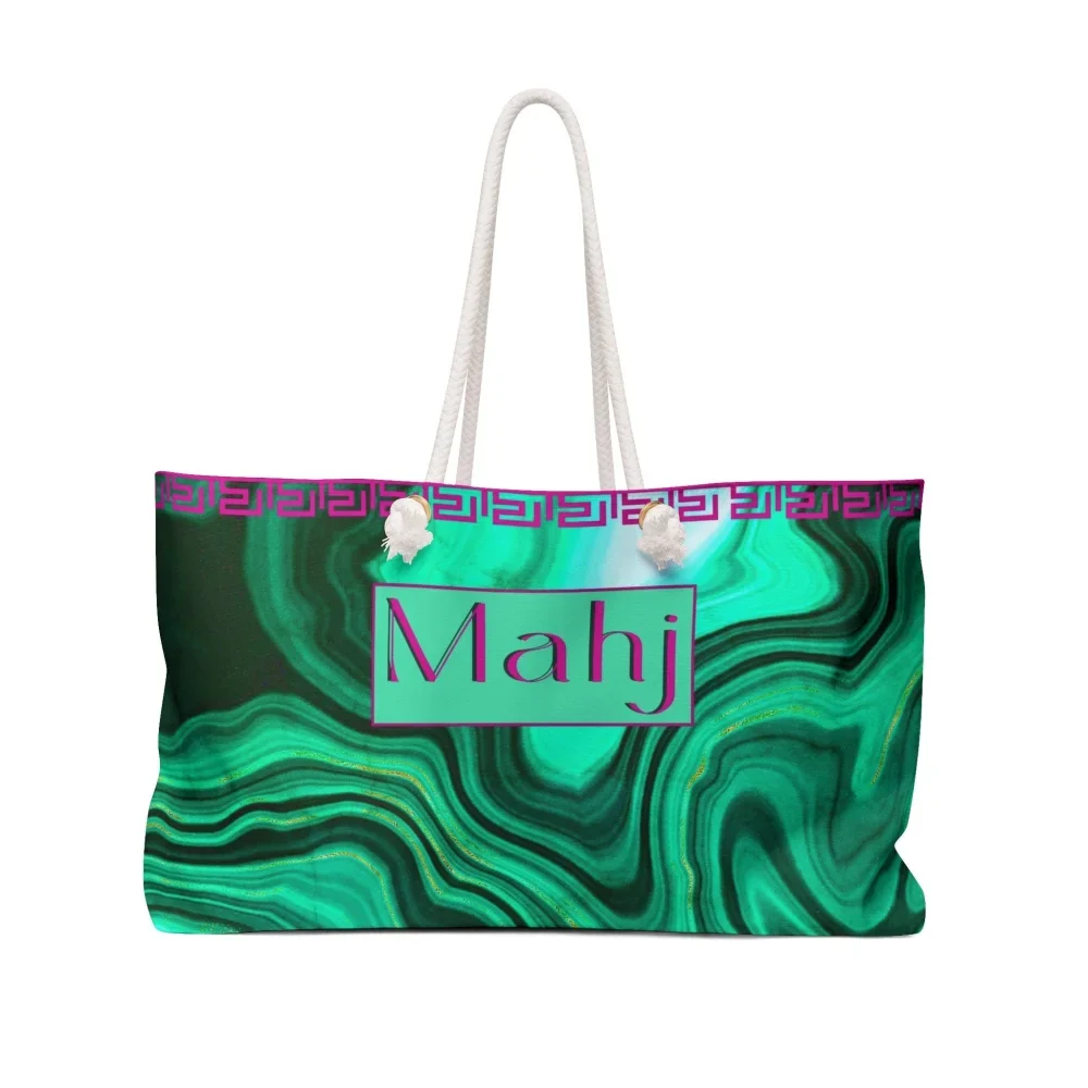 Green Malachite Mahjong Tote