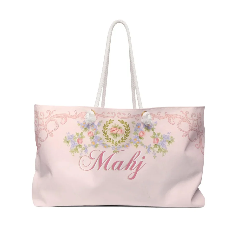 Vintage Rose Mahjong Tote Bag