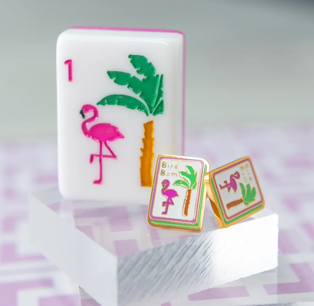 Bird Bam Mahjong Earrings