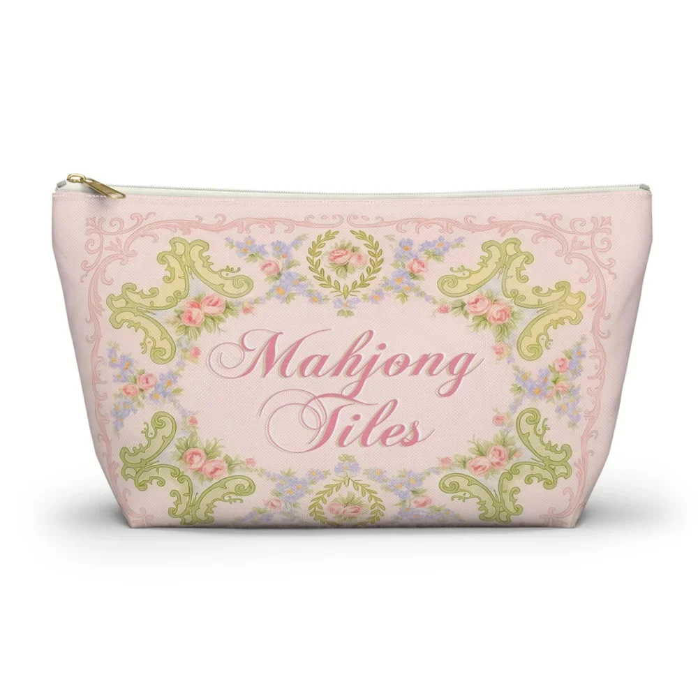 Vintage Rose Mahjong Tile Bag