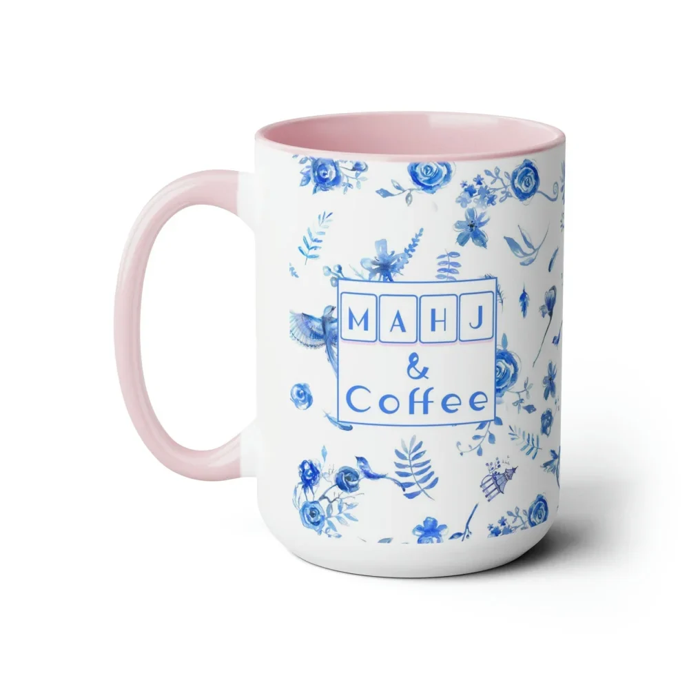 Blue Chinoiserie Mahjong Coffee Mug