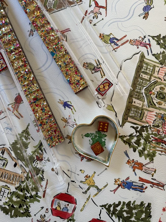 Paige Spearin ROUND Mahjong Mat, Après Mahj