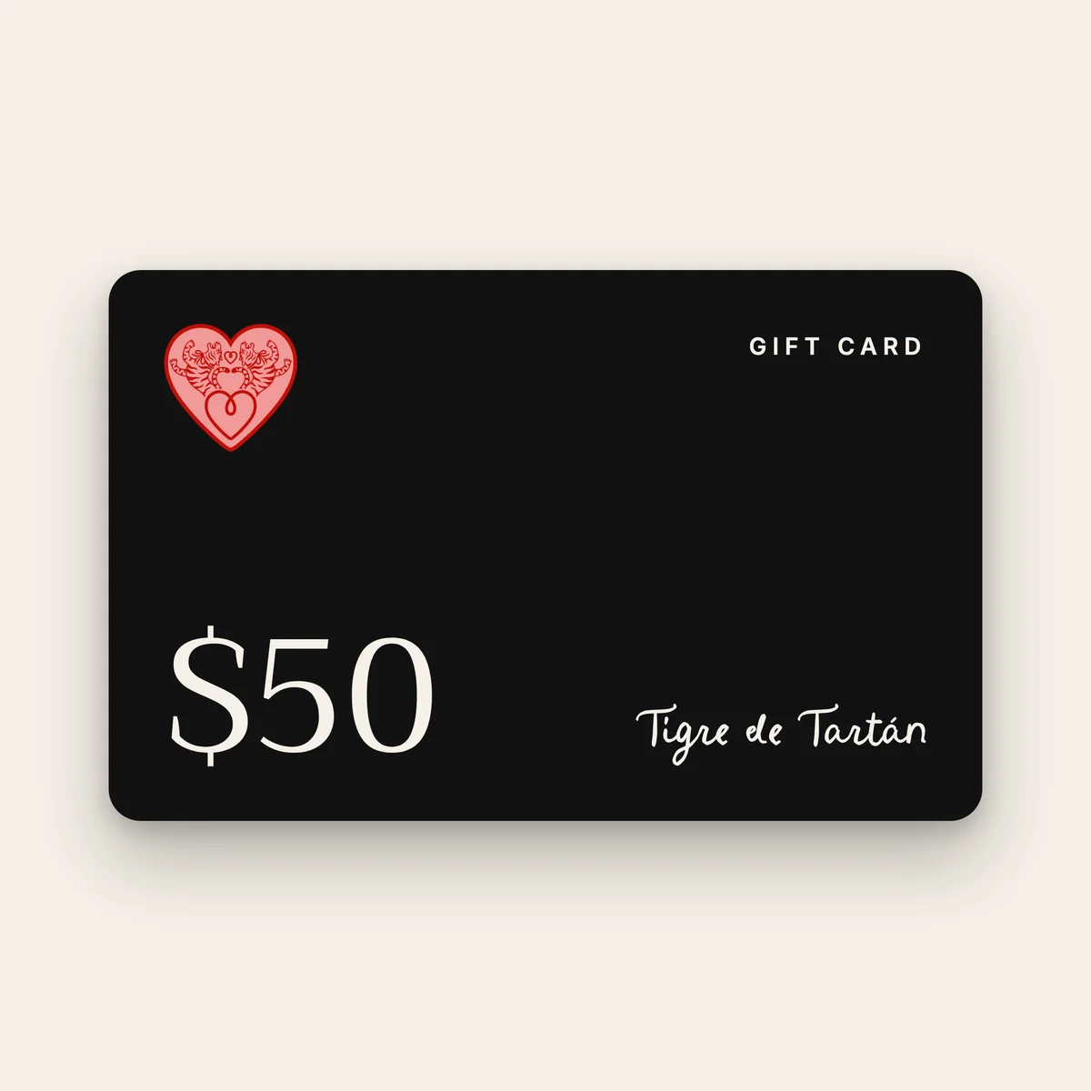 Tigre de Tartán Digital Gift Card