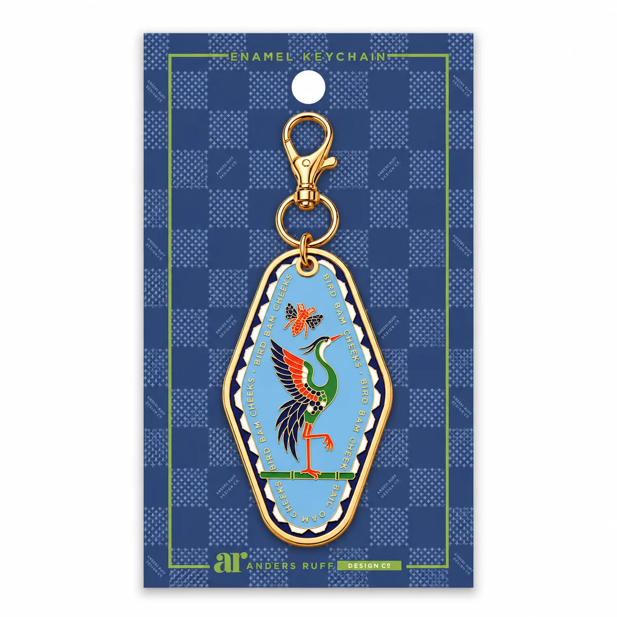 Bird Bam Bees Keychain Charm