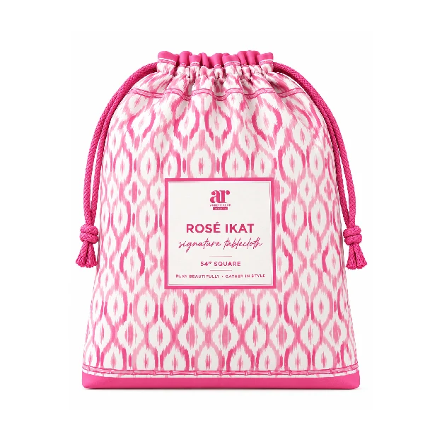 Rosé Ikat Tablecloth