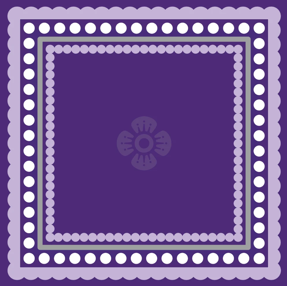 Collegiate Mat- Purple & White
