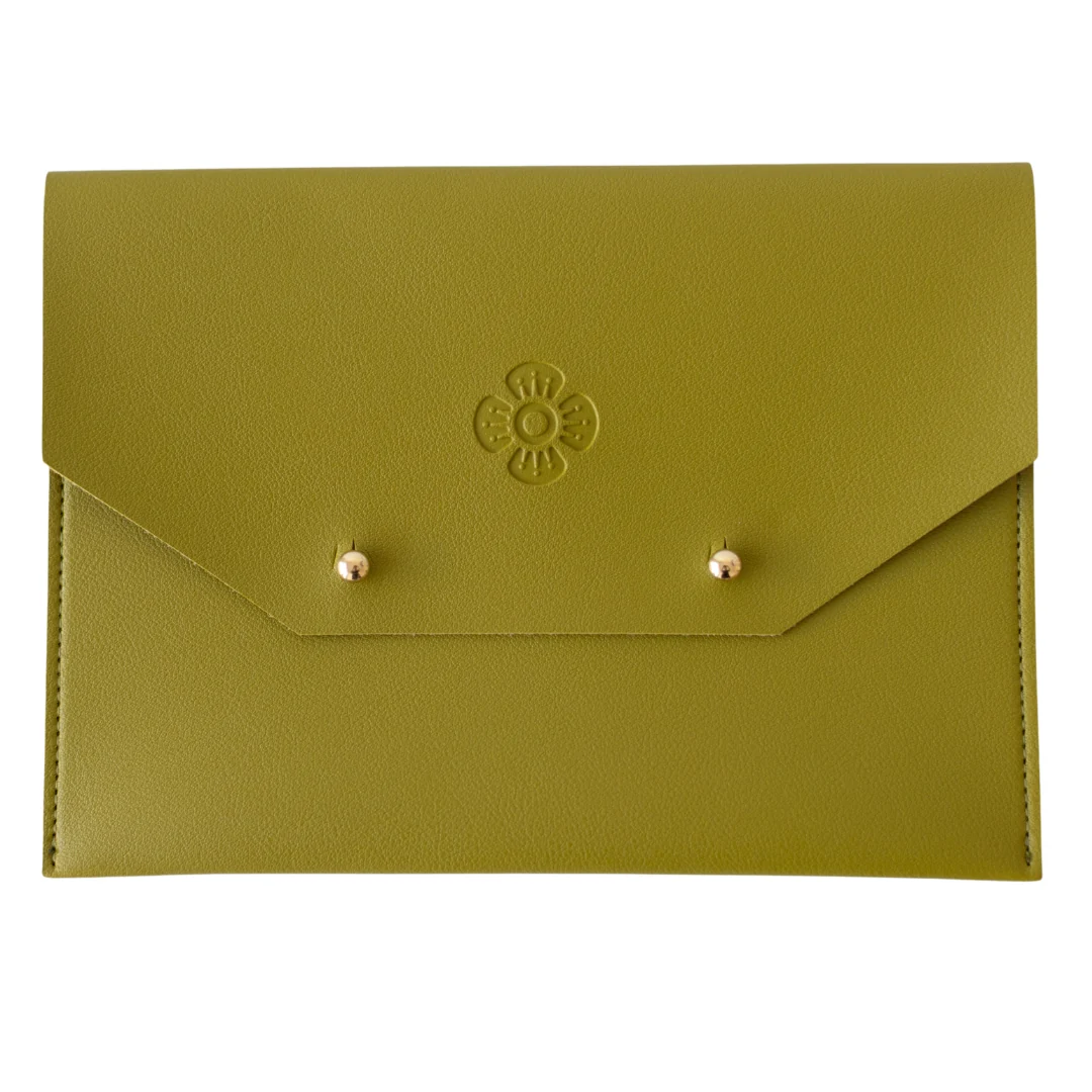 Card Clutch- Avocado Green