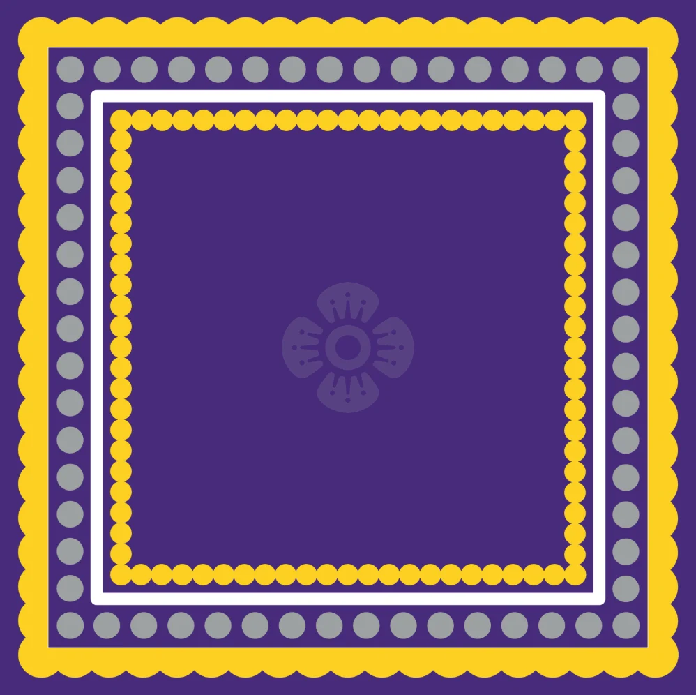 Collegiate Mat- Purple & Yellow