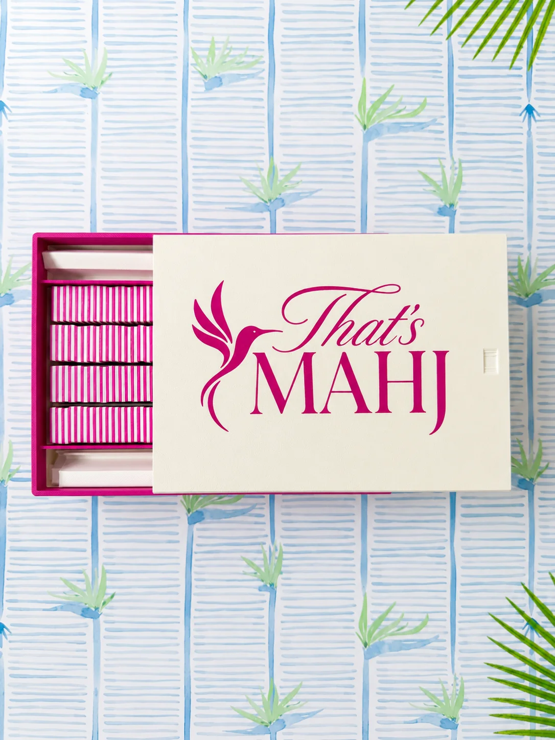 Floating Mahjong Travel Tile Sets with Case
