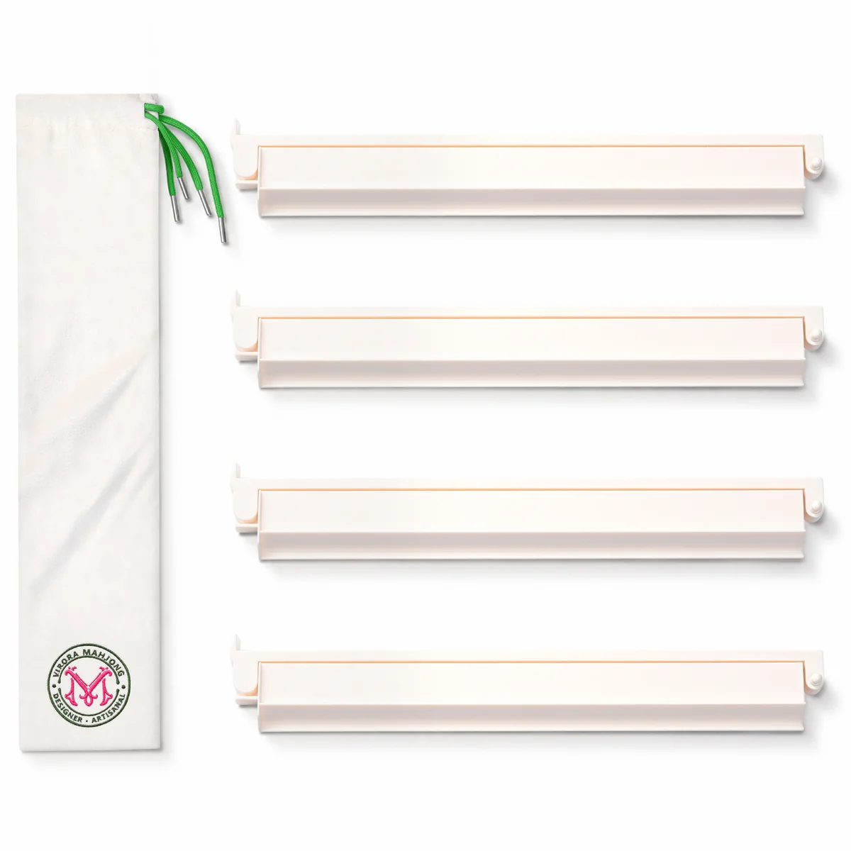 Hinged Mahjong Rack & Pusher Set