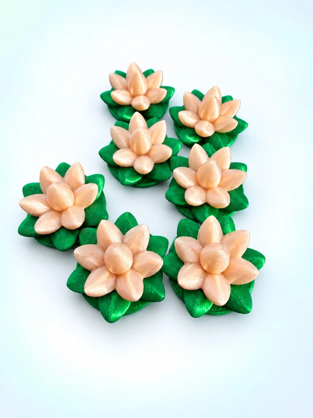 Champagne Lotus Mahjong Trinkets