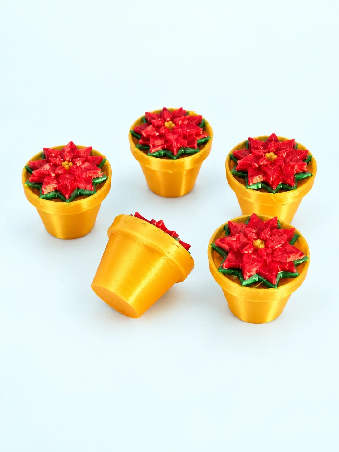 Poinsettia Mahjong Trinkets