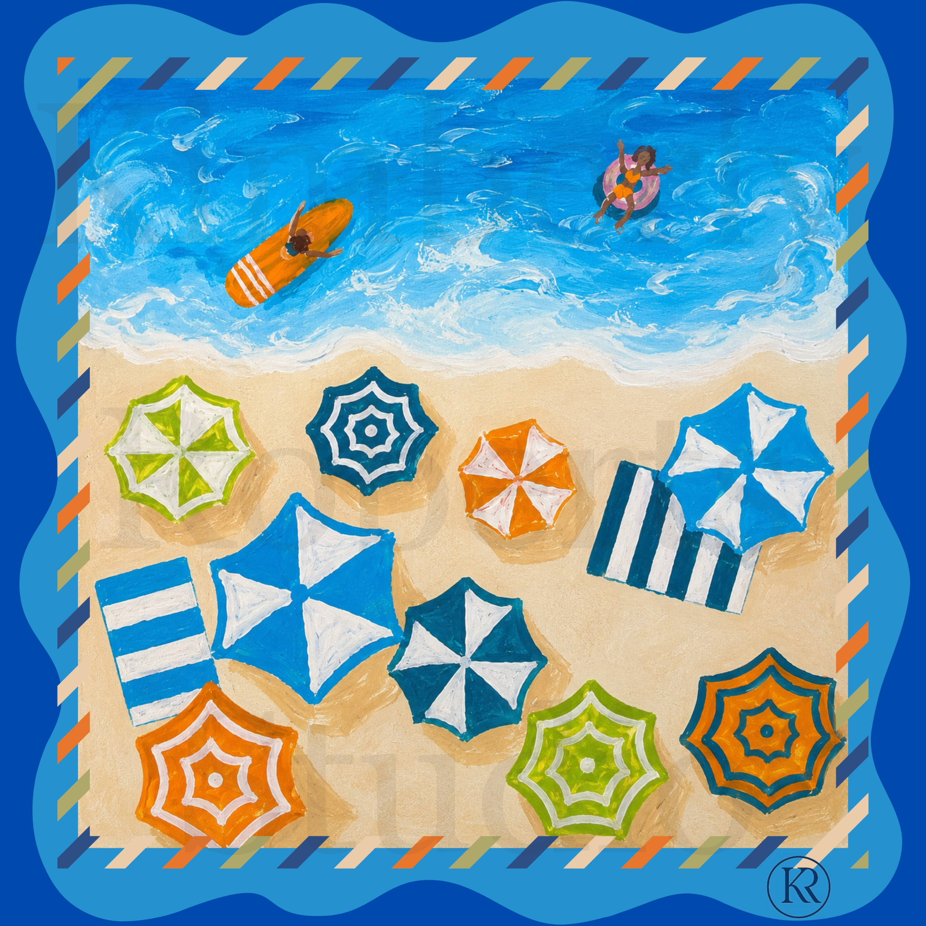 Seaside Mahjong Mat