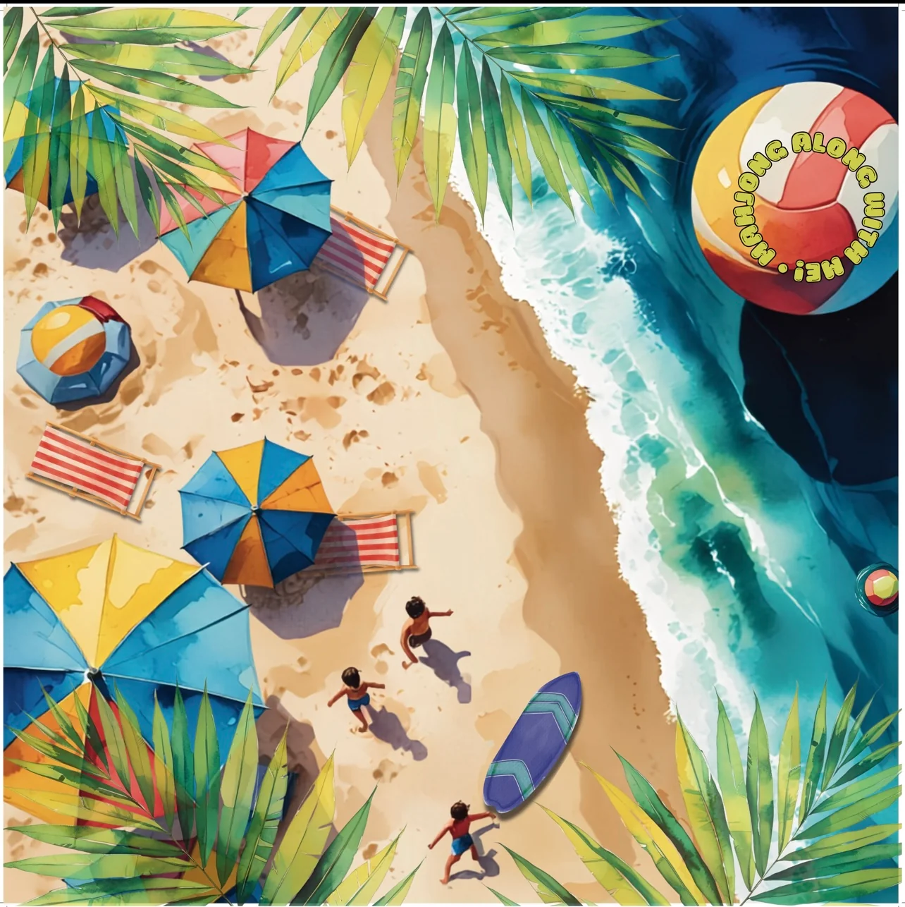 Catch a Wave Mahjong Mat PREORDER