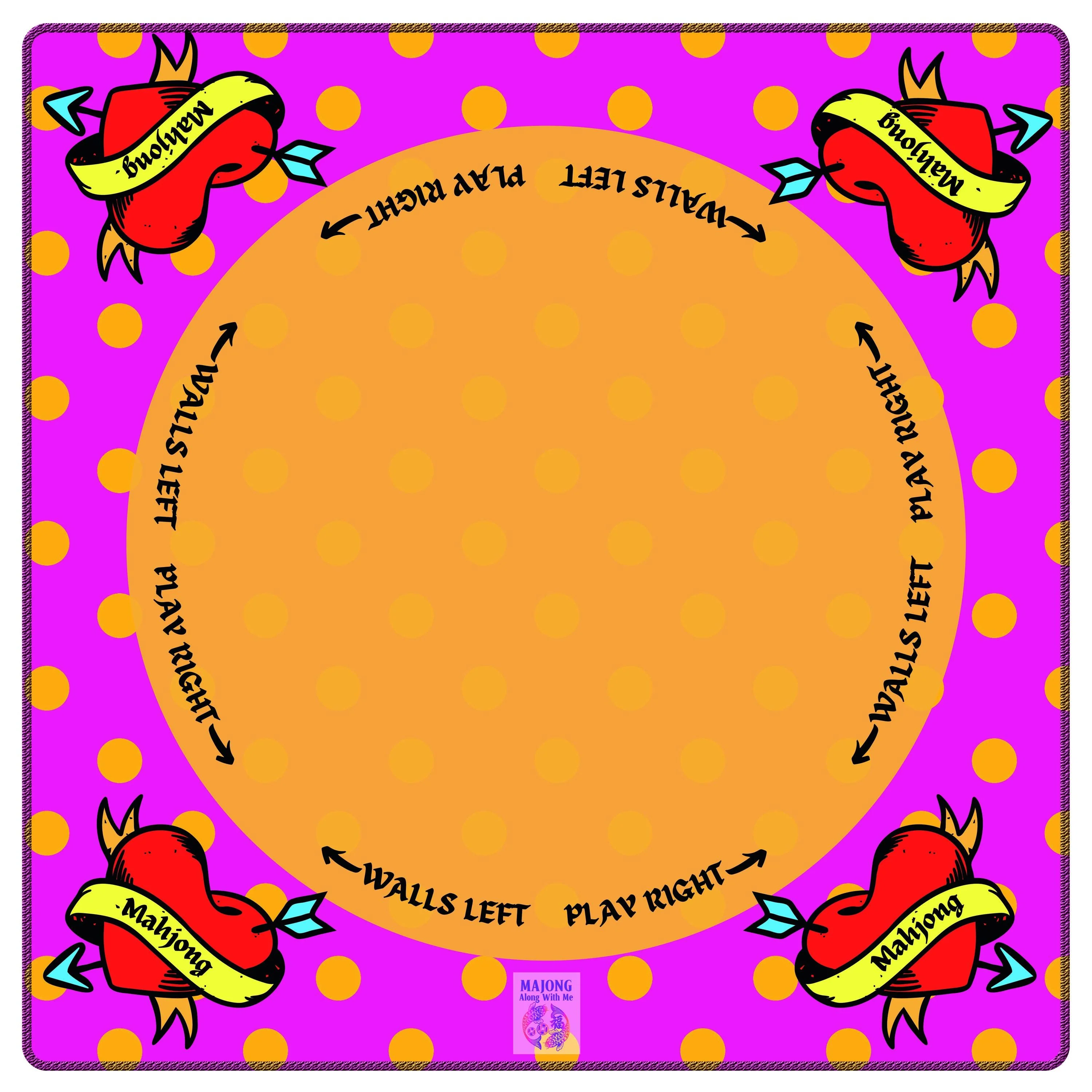 Rockabilly Mahjong Mat PREORDER