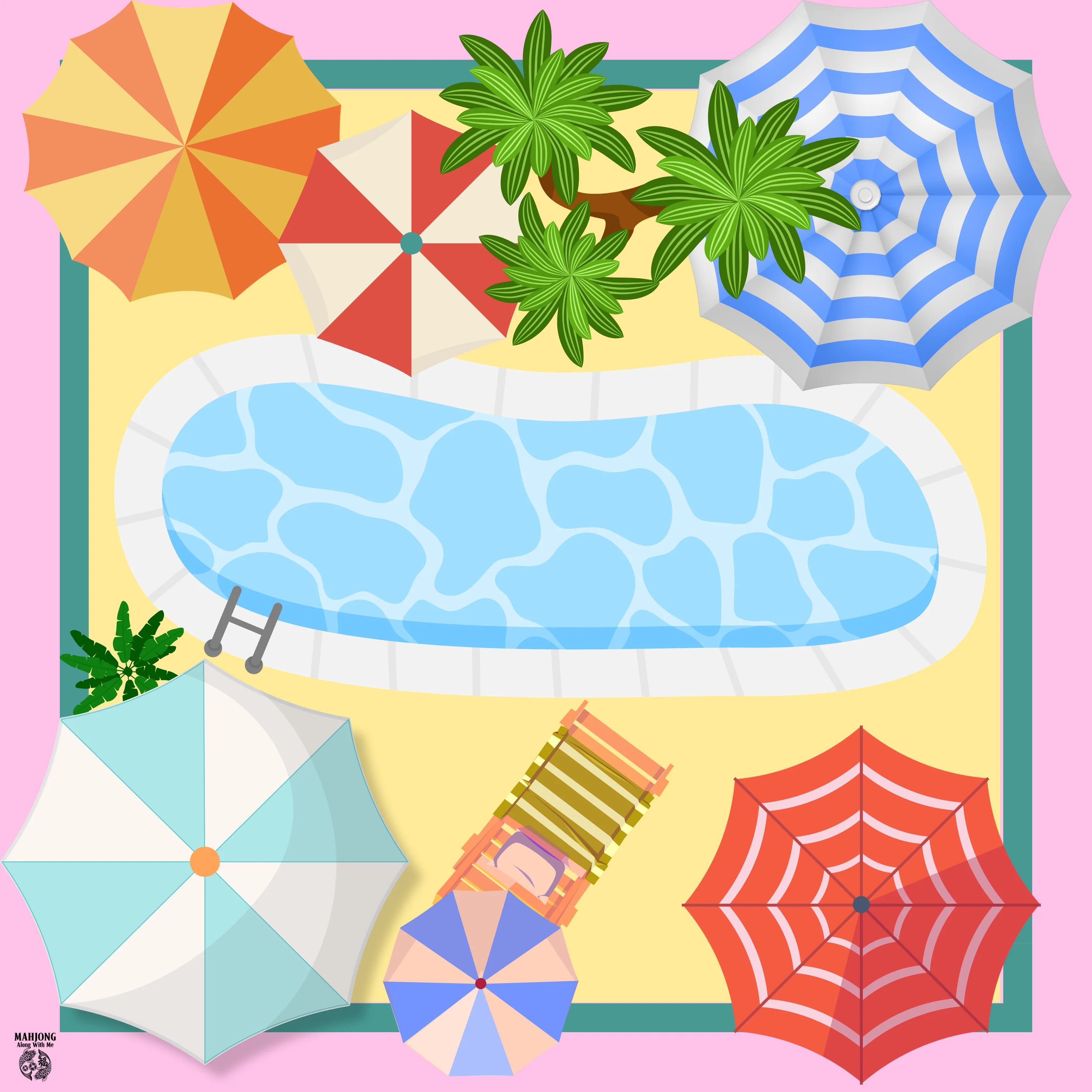 Summer Splish, Splash, Swimming Pool IN STOCK