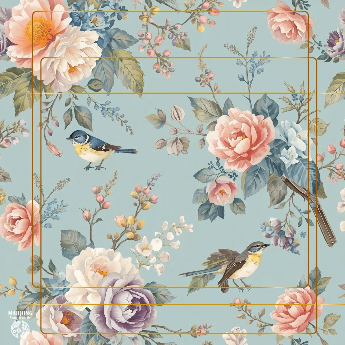 Watercolor Blue Birds IN STOCK