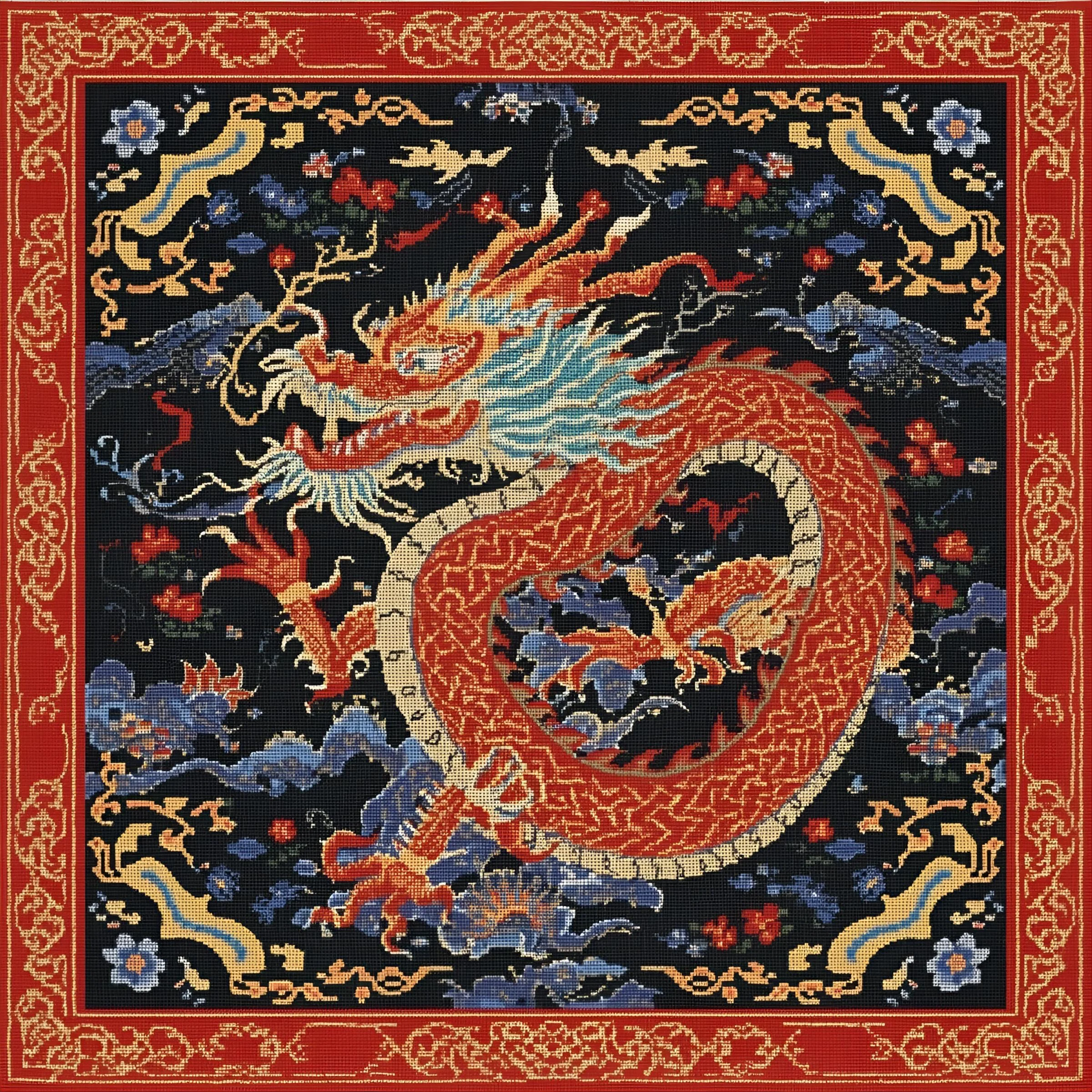 Needlepoint Dragon