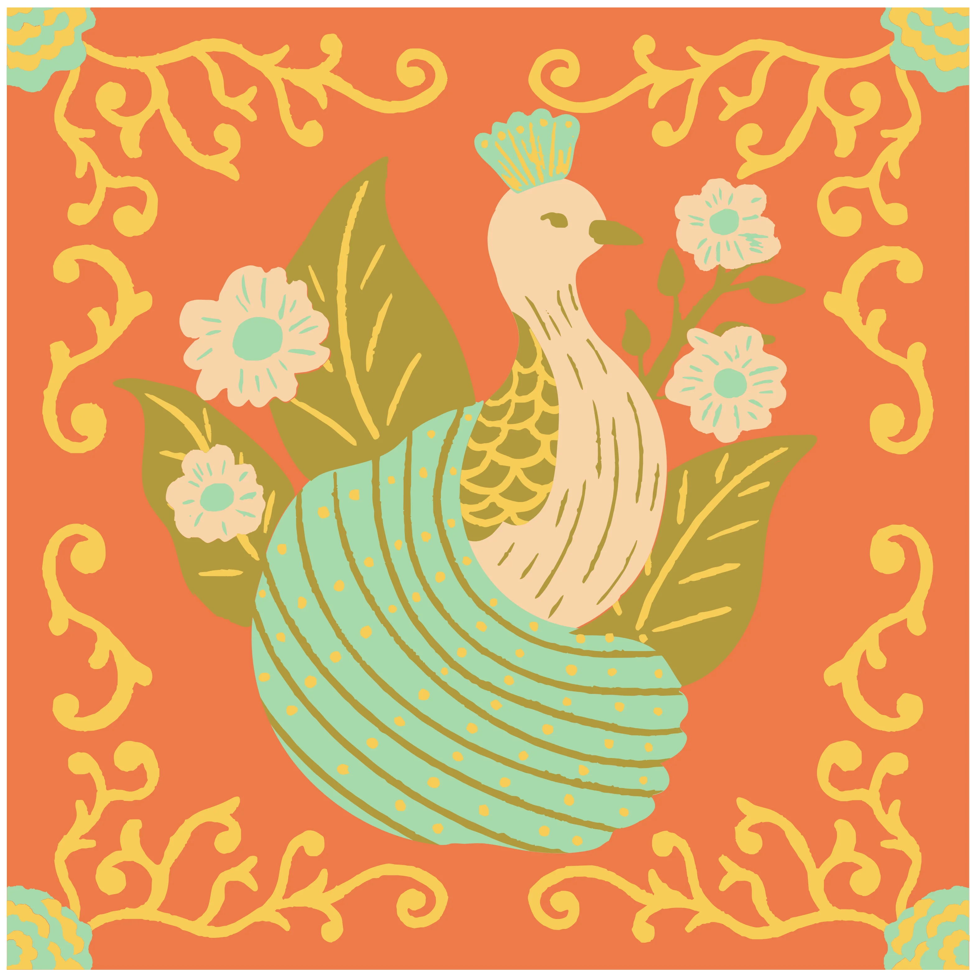 Peacock Quilt PREORDER