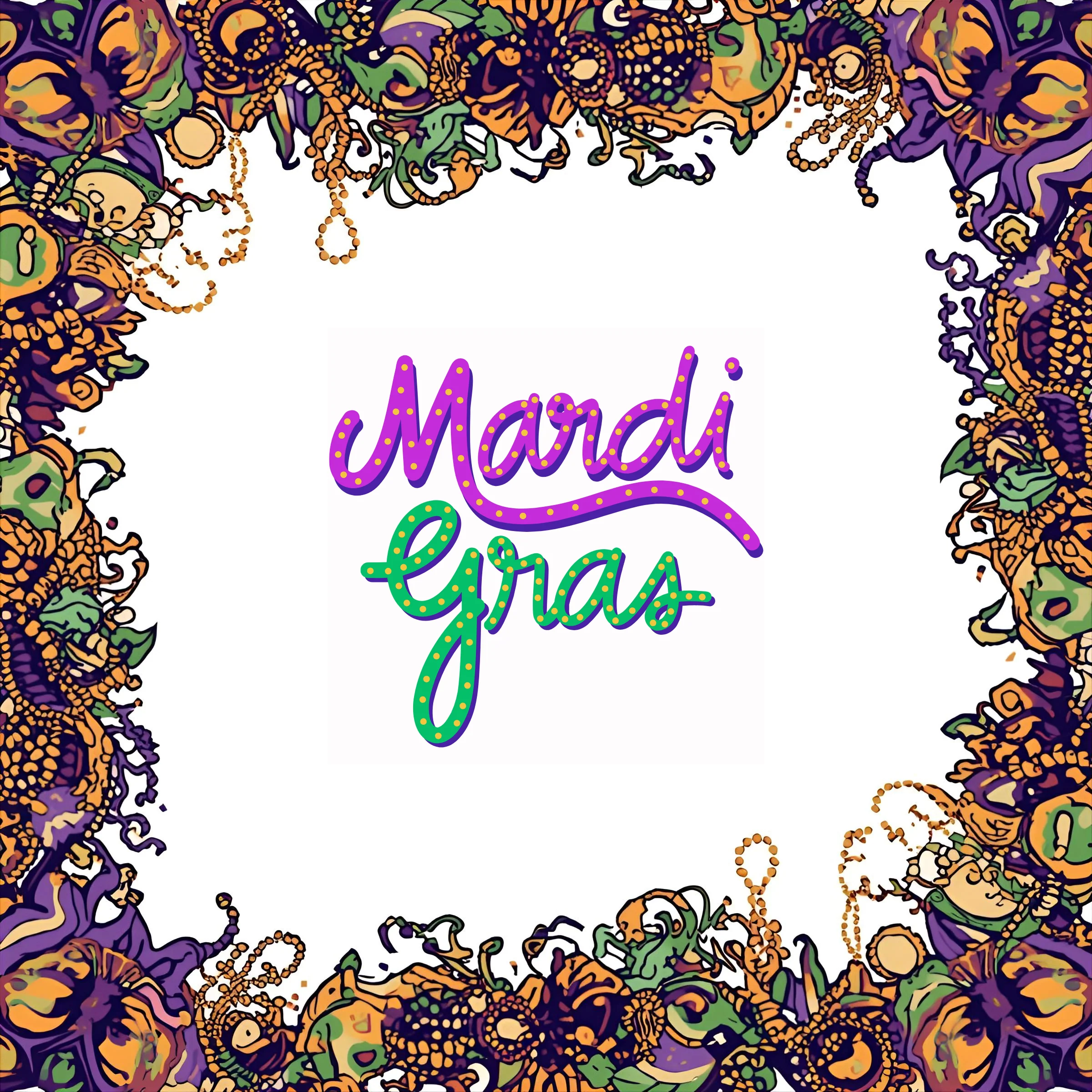 Mardi Gras Show me Your Beads PREORDER