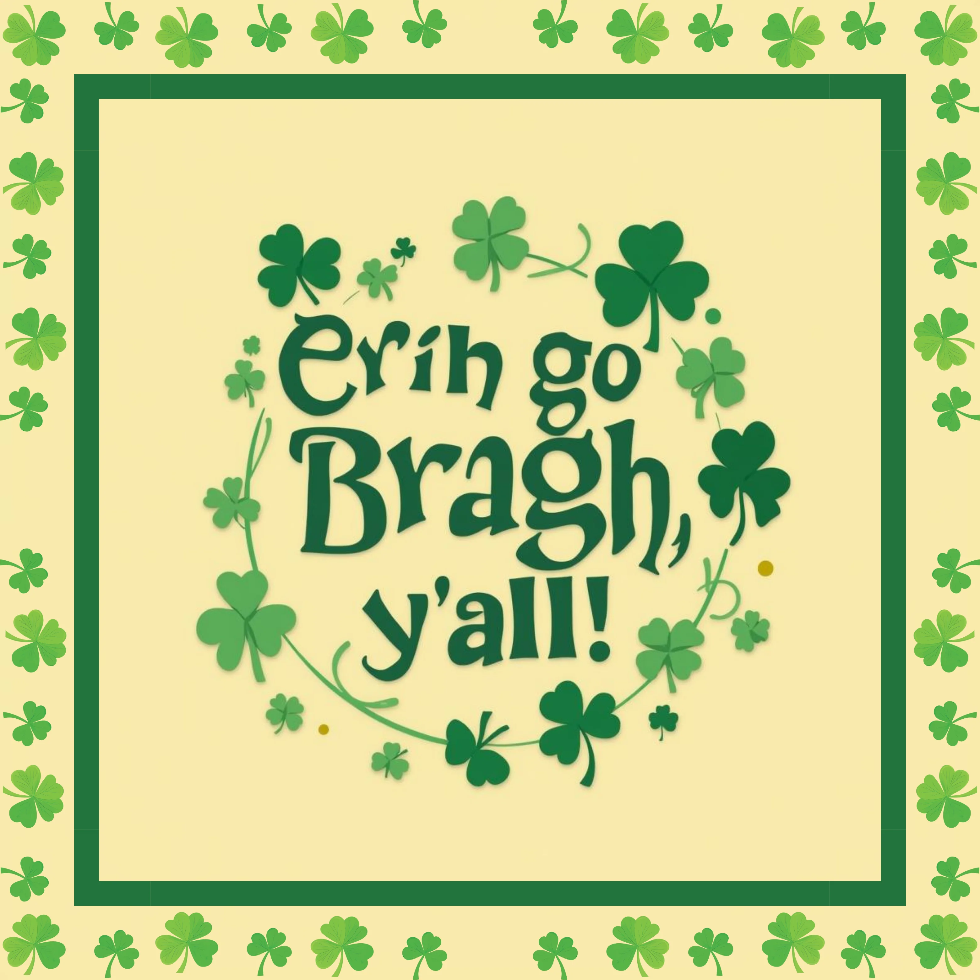 St. Patrick’s Day Shamrocks Y’all PREORDER