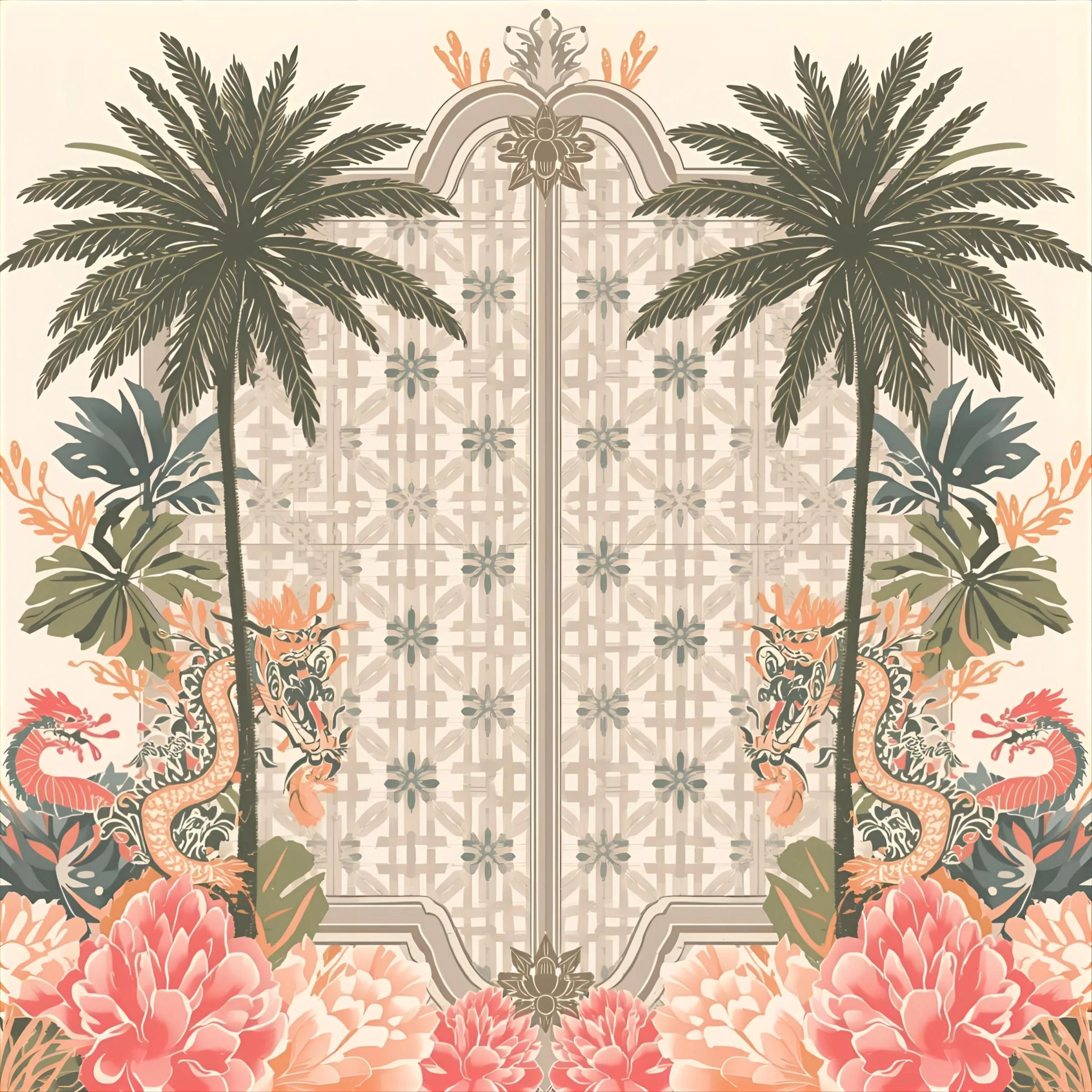 Persian Gates Mahjong Mat IN STOCK
