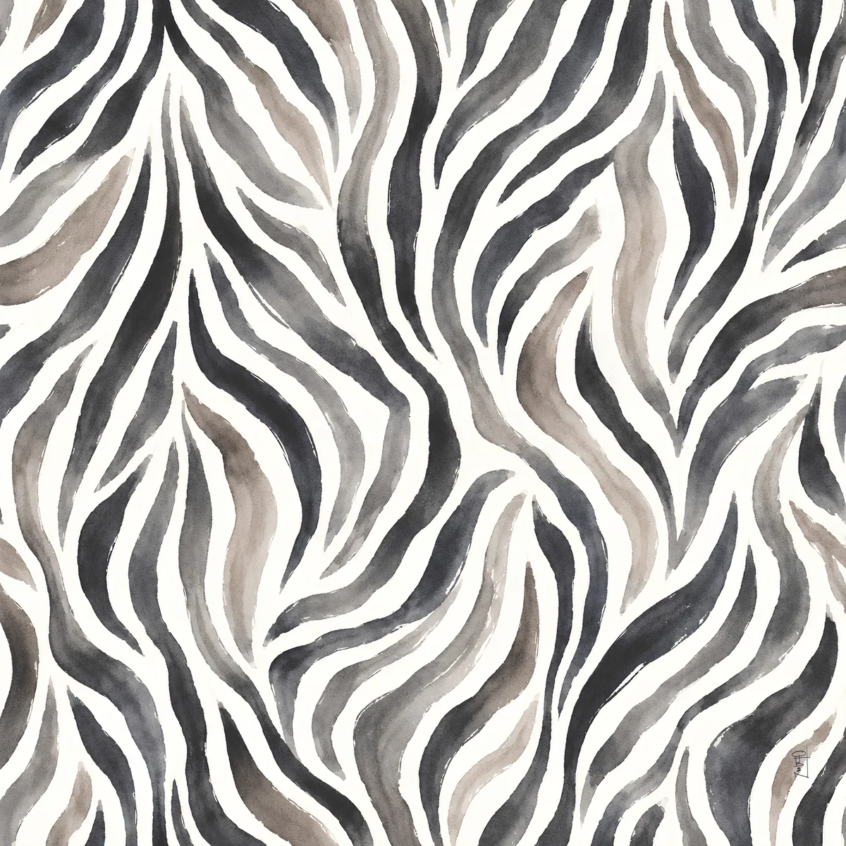 Zebra Pattern Leatherette OHBoN Studios Artist Mahjong Mat