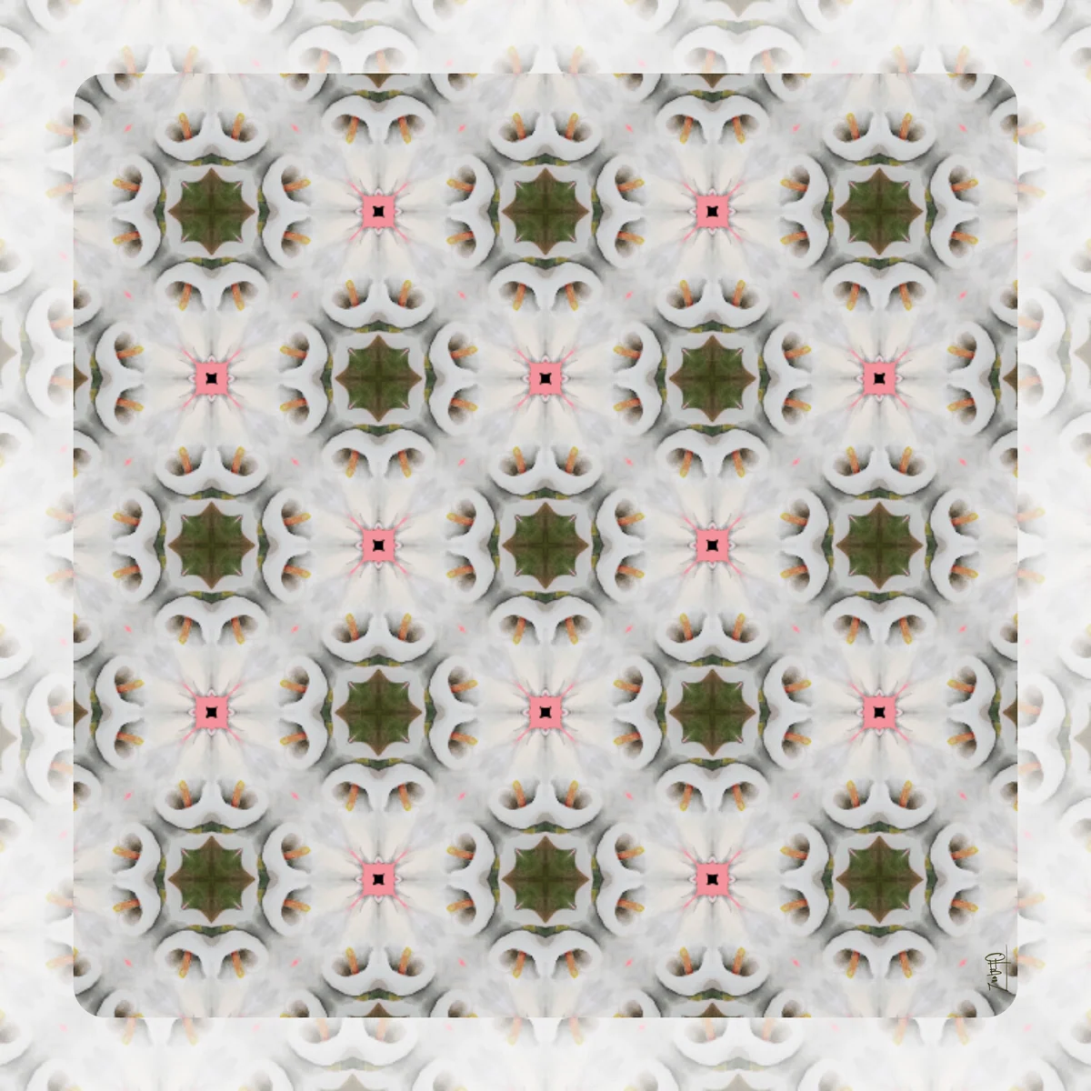 Porcelain Garden OHBoN Studios Artist Mahjong Mat